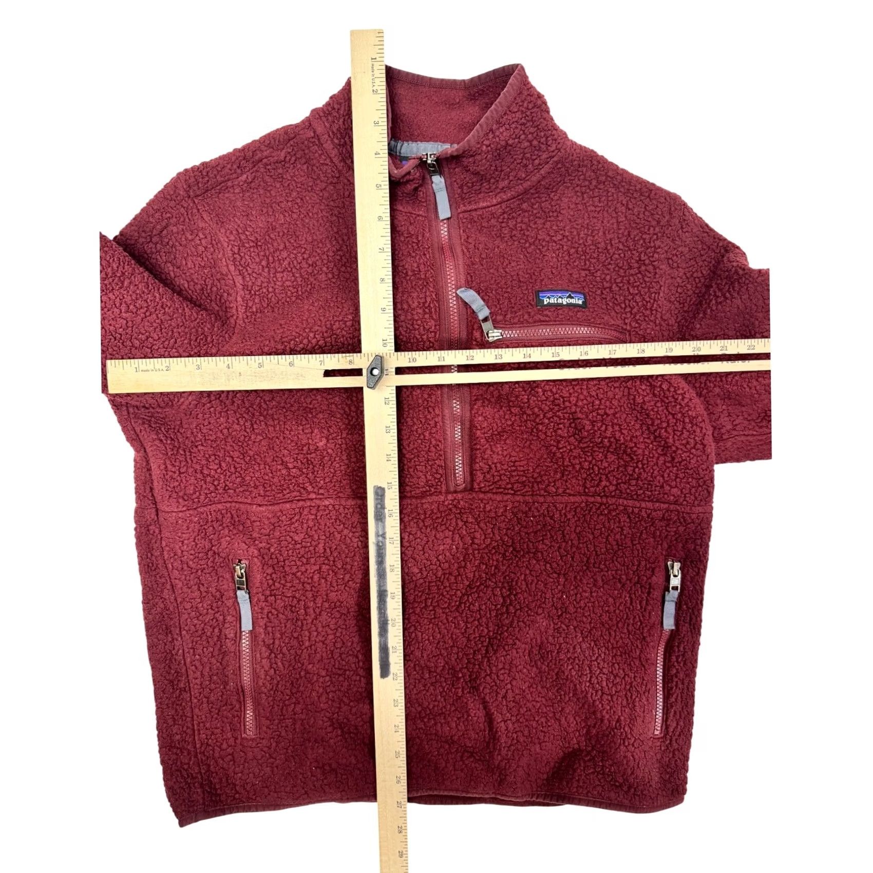 Patagonia Patagonia Retro Pile Fleece Pullover Burgundy Chicory Red L Women Size L / US 10 / IT 46 - 2 Thumbnail