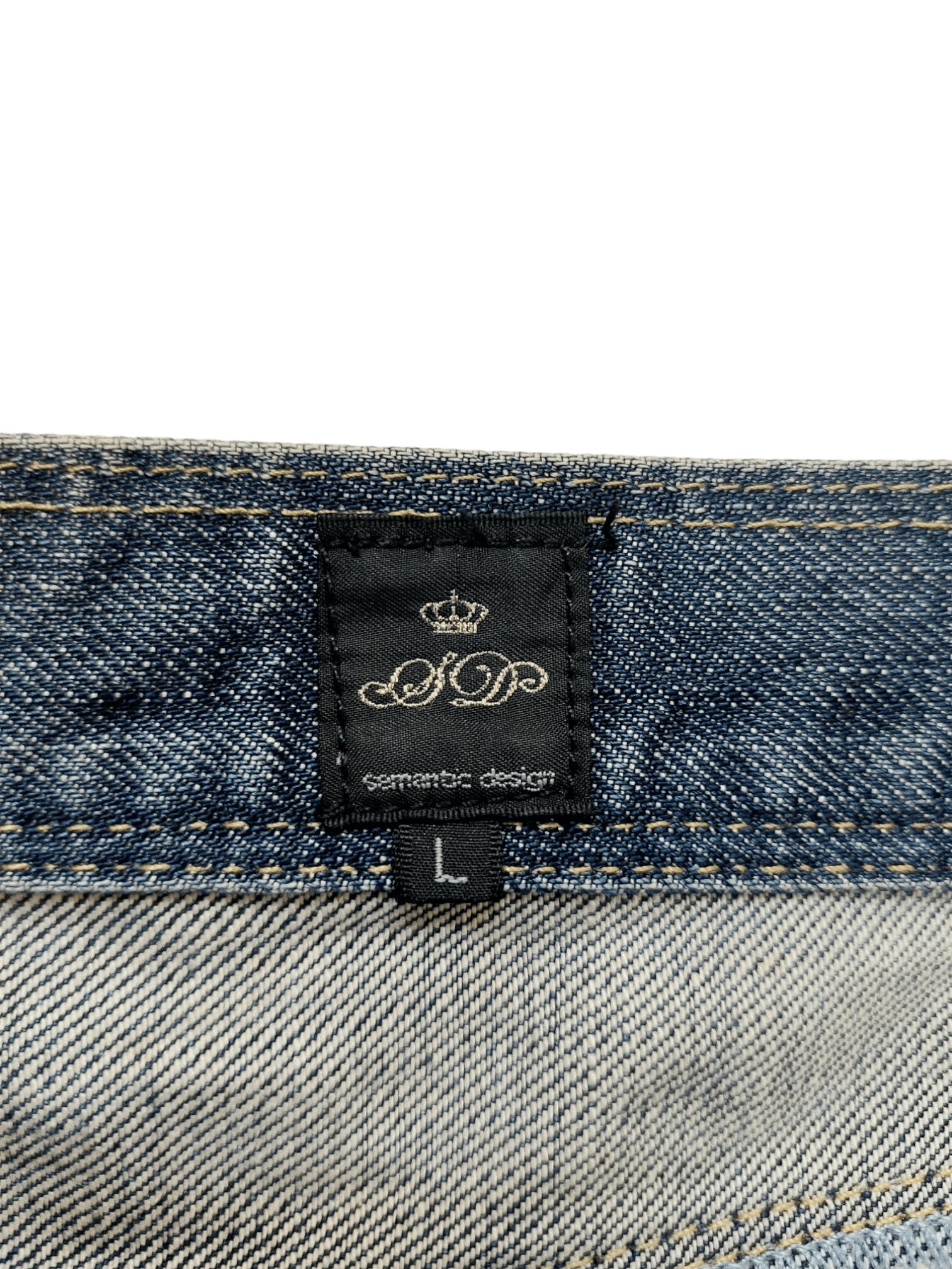 Japanese Brand × semanticdesign Semantic Design Whiskers Distressed Denim Size US 32 / EU 48 - 18 Thumbnail