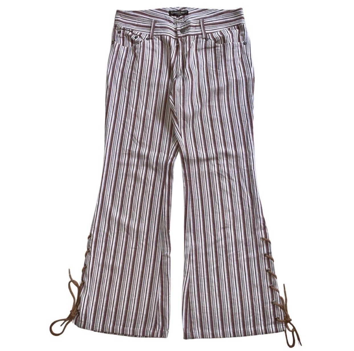 Tornado Mart Tornado Mart Laceup Flared Pants Size US 28 / EU 44 - 1 Thumbnail