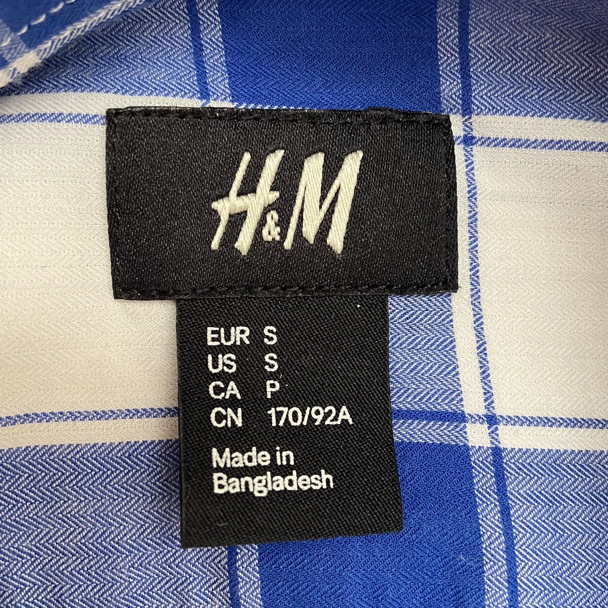 H&M H&M Men’s Checkered Blue Button Up Shirt Size Small Size US S / EU 44-46 / 1 - 6 Thumbnail
