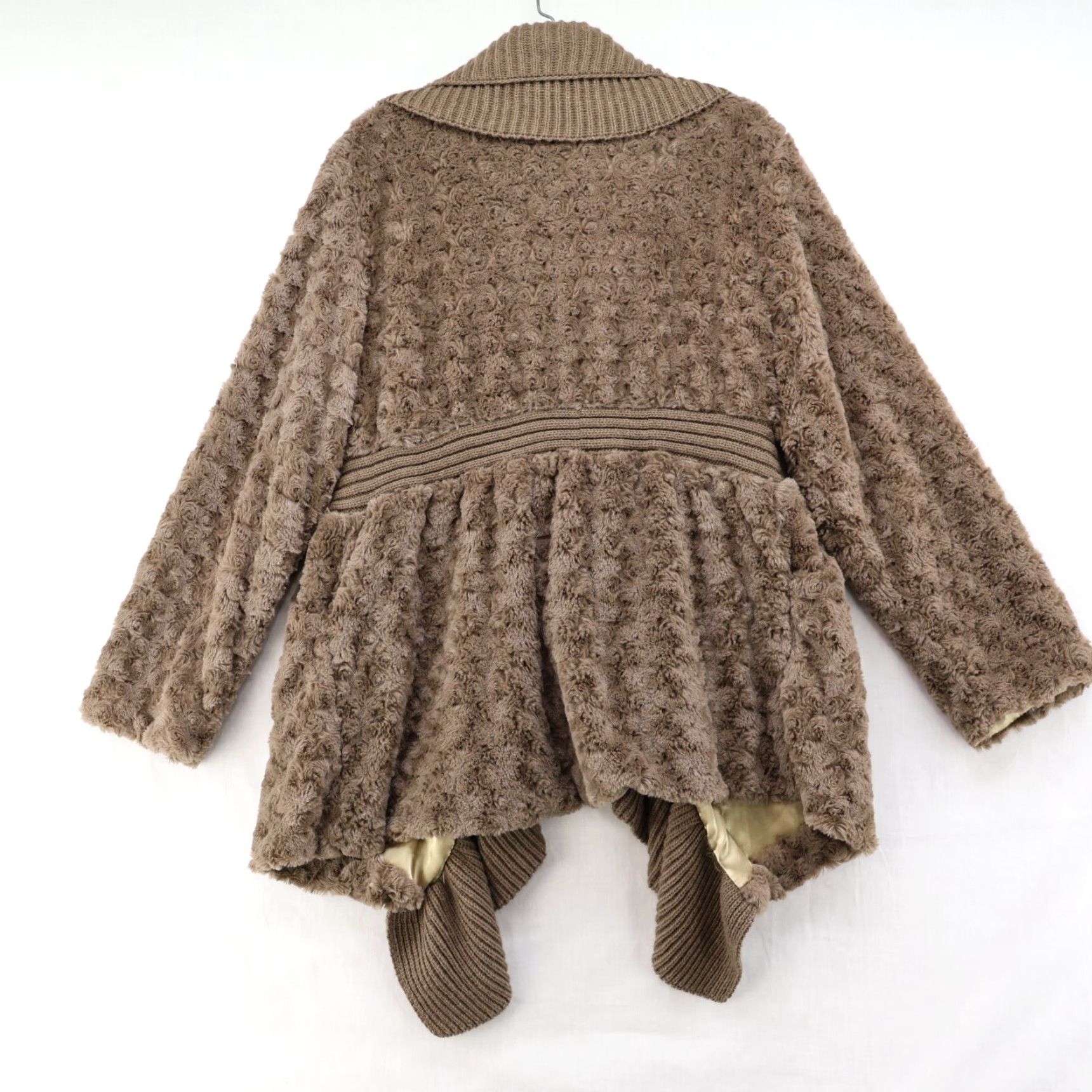 Vintage VINTAGE Avalin Waterfall Sweater Womens XL Green Chunky Knit Cowl Neck Y2K Gorpcore Cardigan Size XL / US 12-14 / IT 48-50 - 5 Thumbnail