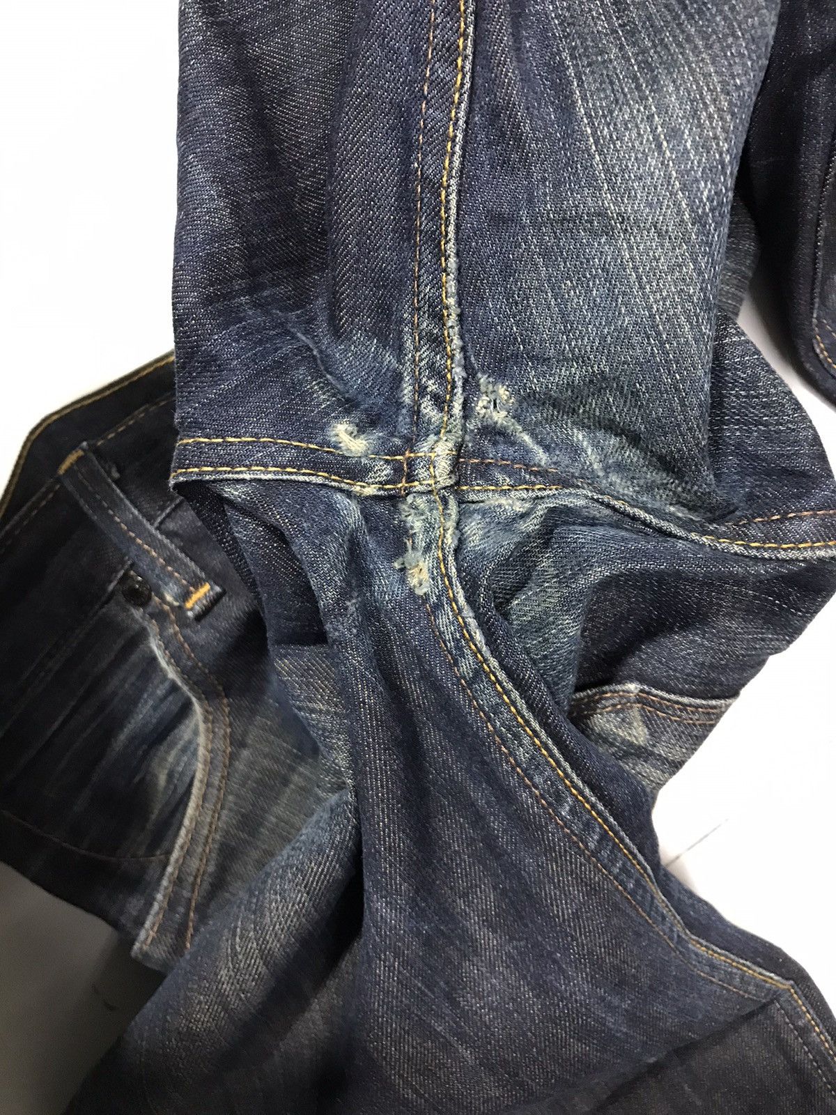 Levi's Vintage Levi’s 503 buckle belt denim Size US 32 / EU 48 - 6 Thumbnail