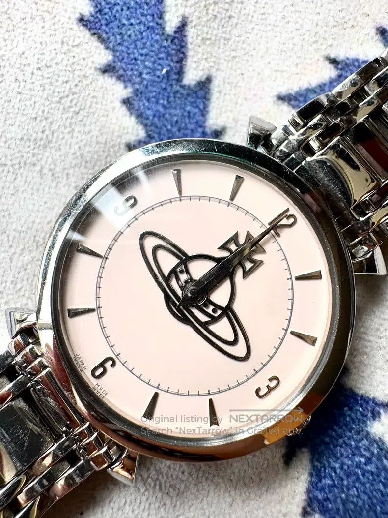 Vivienne Westwood Vivienne Westwood Pink Saturn dial silver bracelet watch Size ONE SIZE - 2 Thumbnail