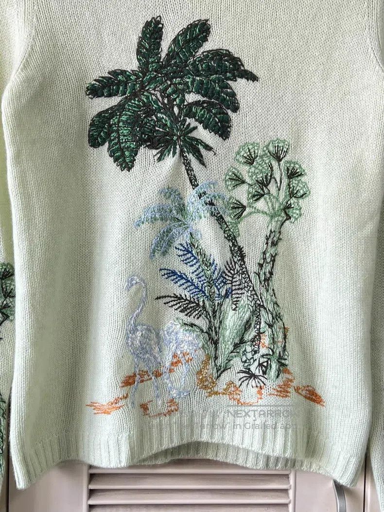 Dior Dior Cashmere embroidered sweater Size XS / US 0-2 / IT 36-38 - 4 Thumbnail