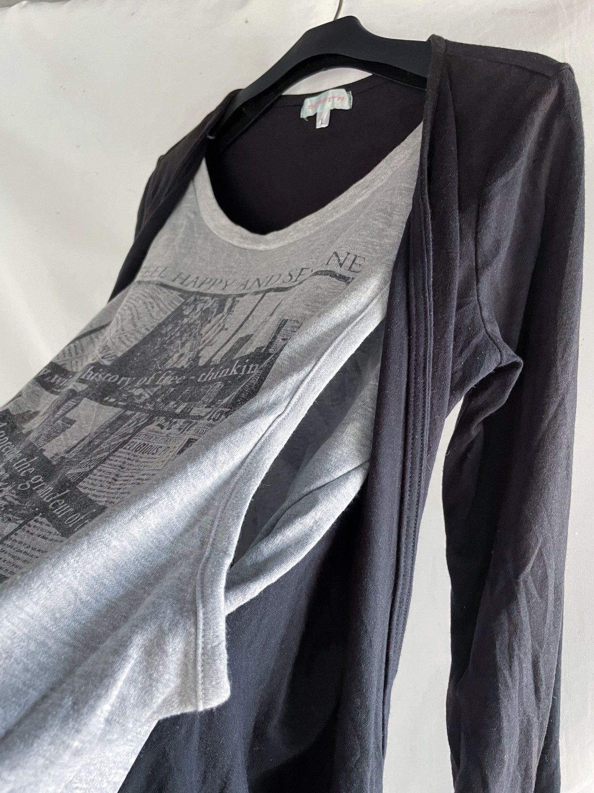 Japanese Brand JAPANESE SOSPITA DOUBLE LAYER KNIT TEE Size US M / EU 48-50 / 2 - 4 Thumbnail