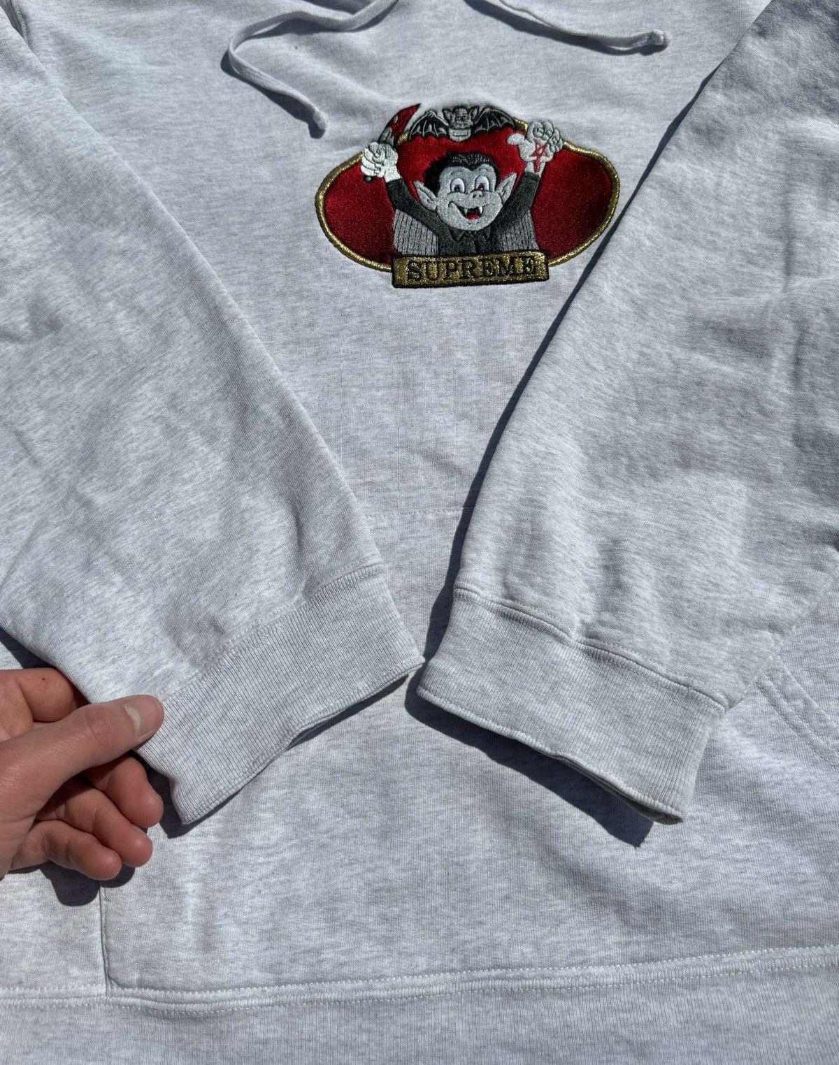 Supreme Hoodie Supreme Vampire Grey Very Rare Size US L / EU 52-54 / 3 - 5 Thumbnail