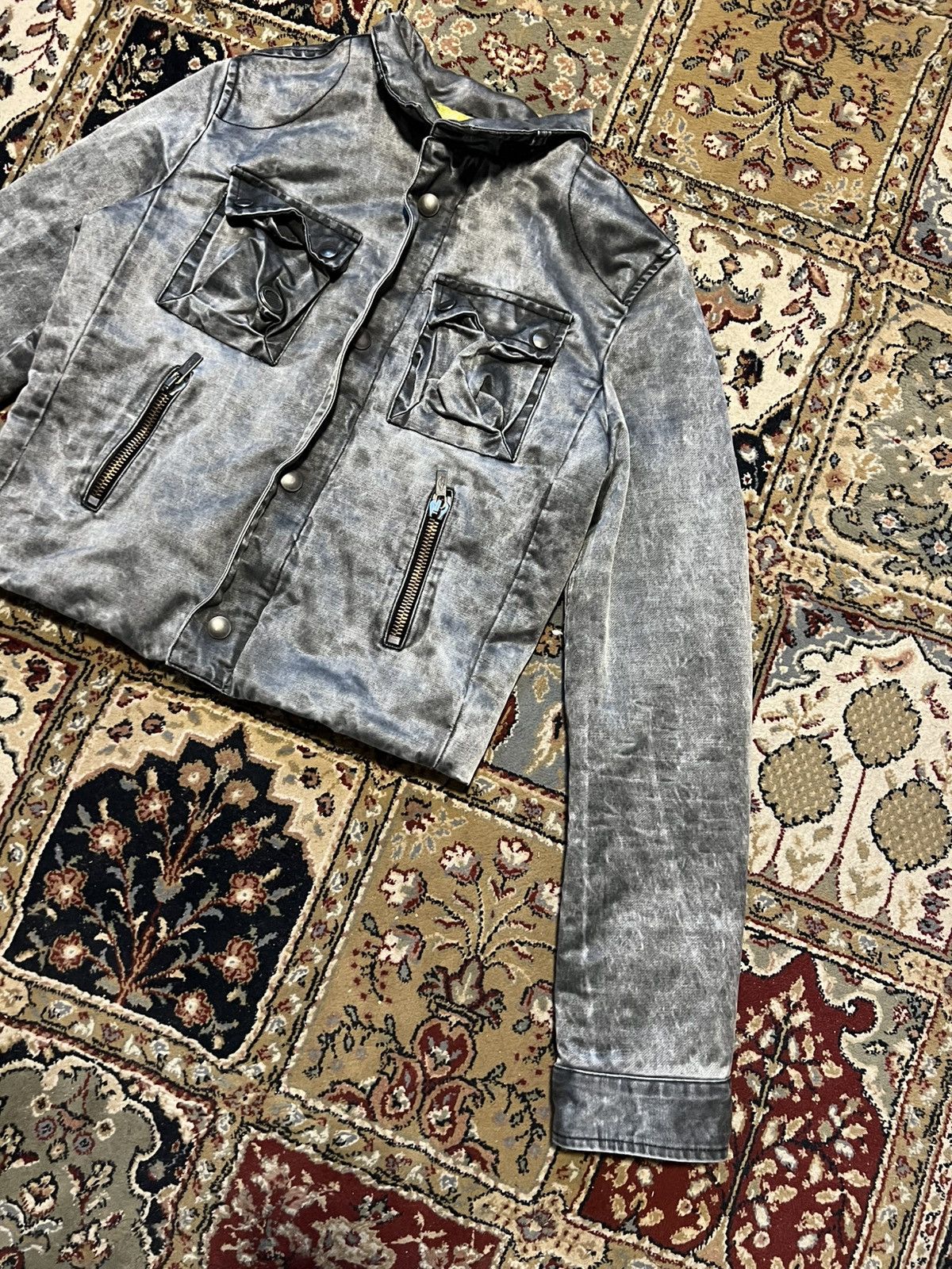 Diesel Diesel Vintage 2000s Faded Jacket Grey Metallic Rare Size M / US 6-8 / IT 42-44 - 3 Thumbnail