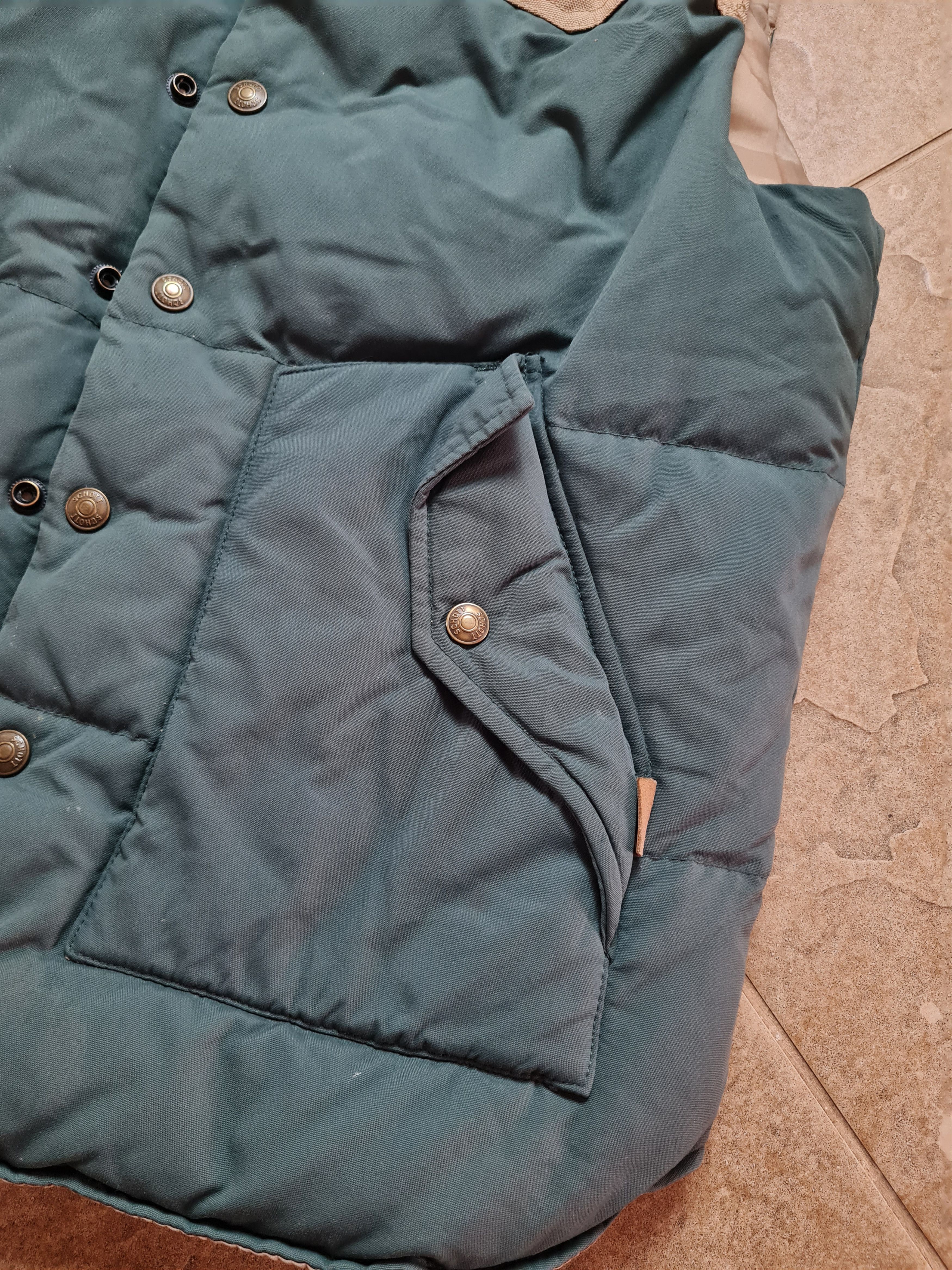 Schott VINTAGE US SCHOTT 126 GOOSE DOWN TAN DOWN VEST JACKET SIZE M Size US M / EU 48-50 / 2 - 19 Thumbnail