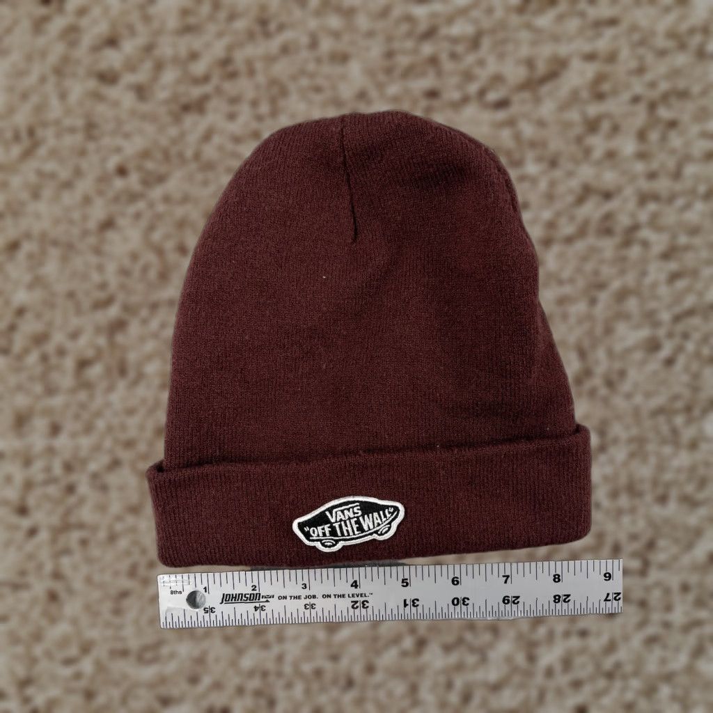 Vans VANS Beanie Hat Adult One Size Brown Knit Acrylic Blend Skater Style Mens 90s Beach Sports Classic Size ONE SIZE - 1 Thumbnail