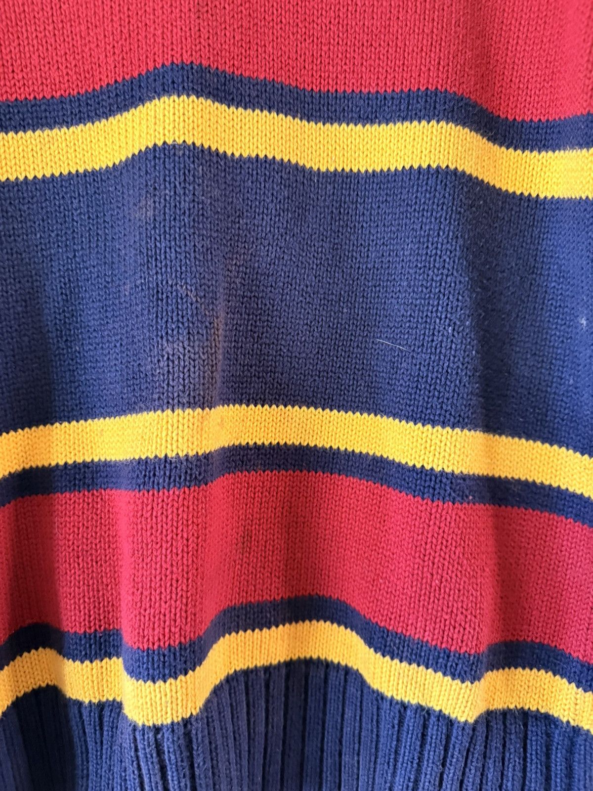 Polo Ralph Lauren Vintage Striped Quarter Zip Size XL / US 12-14 / IT 48-50 - 5 Thumbnail