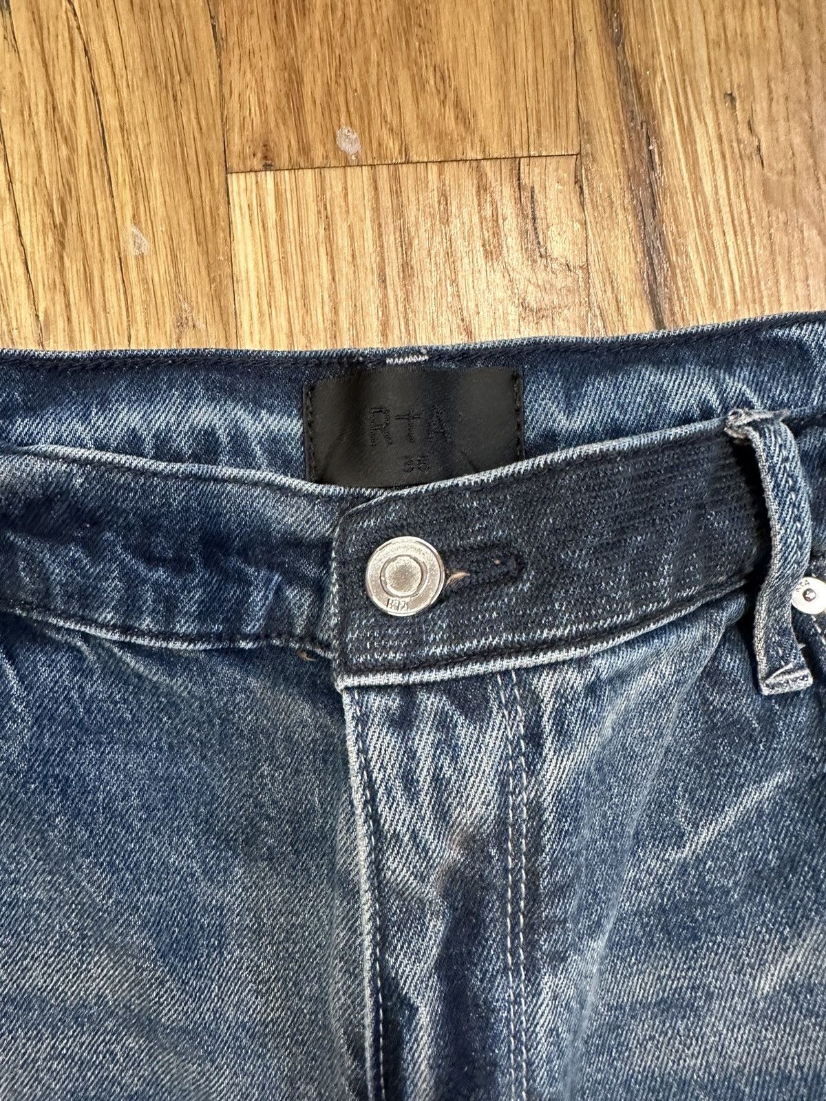 Rta Rta White Spell Blue Denim Jeans Size 38 Size US 38 / EU 54 - 3 Thumbnail
