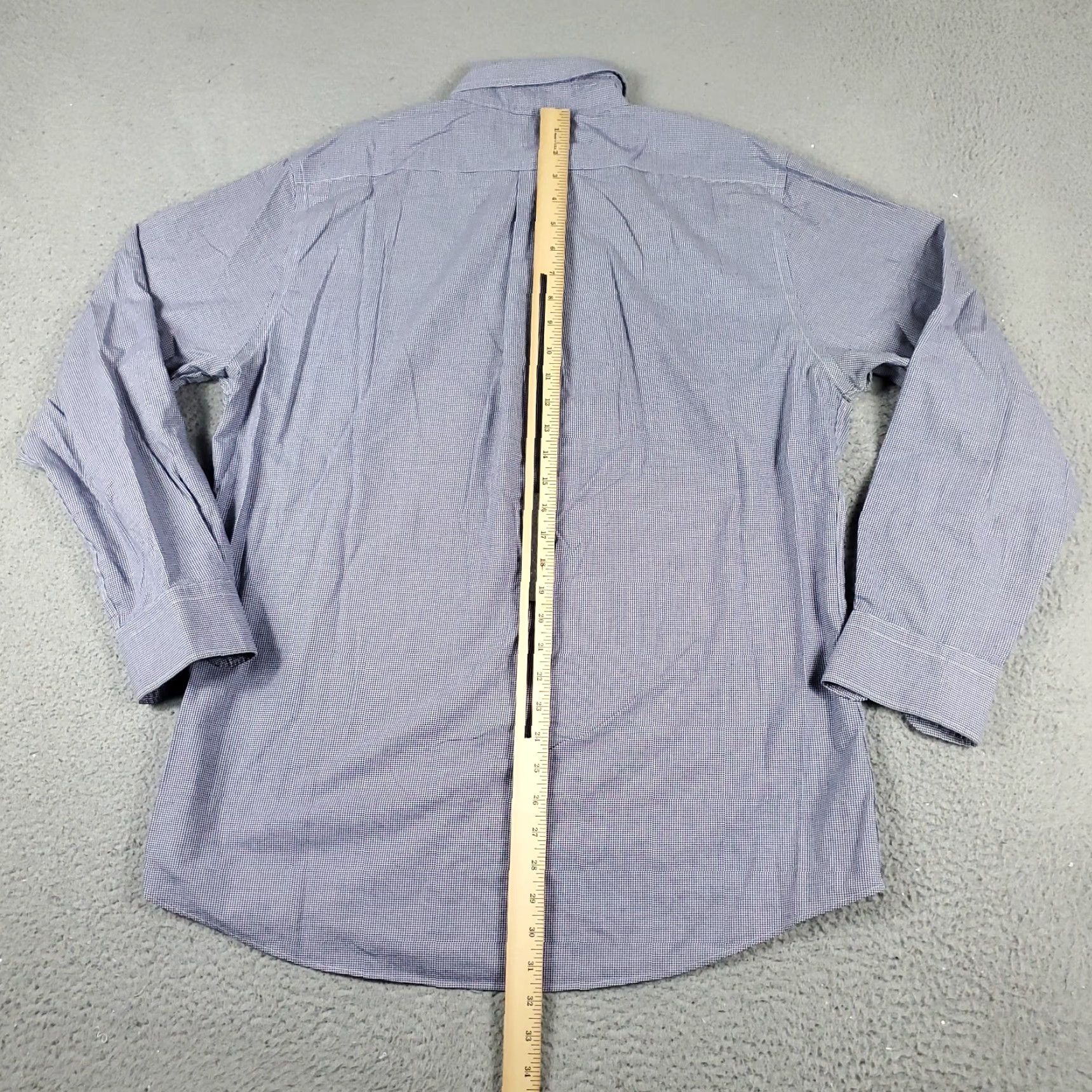 Ralph Lauren Ralph Lauren Dress Shirt Men's Regular 16.5 Blue Long Sleeve Button-Down Cotton Size 42R - 5 Thumbnail