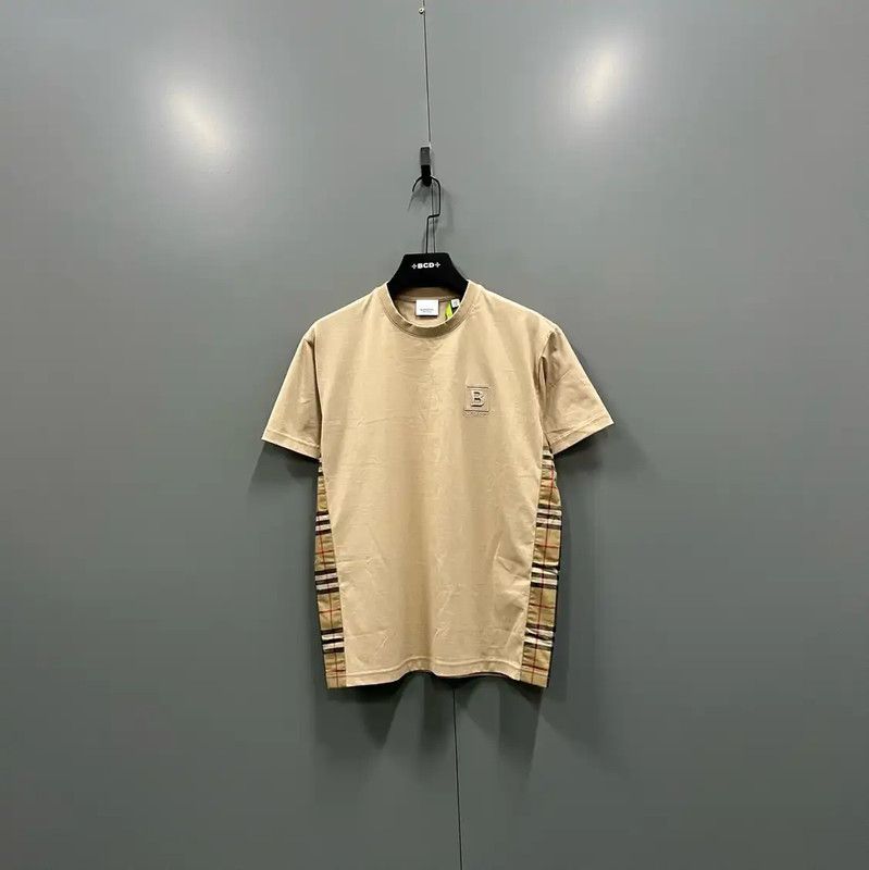 Burberry Burberry Summer Khaki Cotton Short Sleeve T-Shirt Size XS / US 0-2 / IT 36-38 - 1 Thumbnail