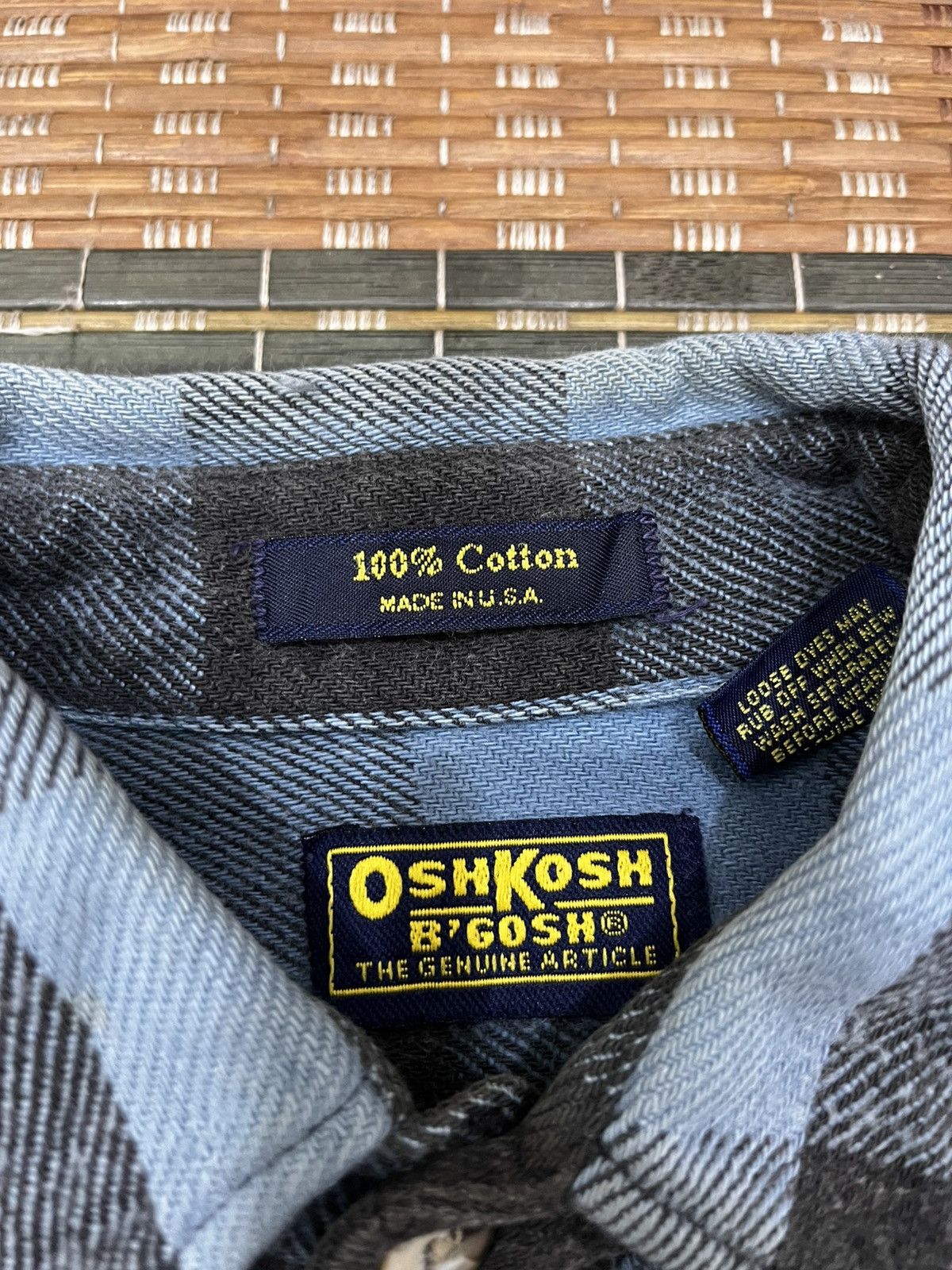 Oshkosh Vintage OshKosh B Gosh Checkered Flannel Size US M / EU 48-50 / 2 - 7 Thumbnail
