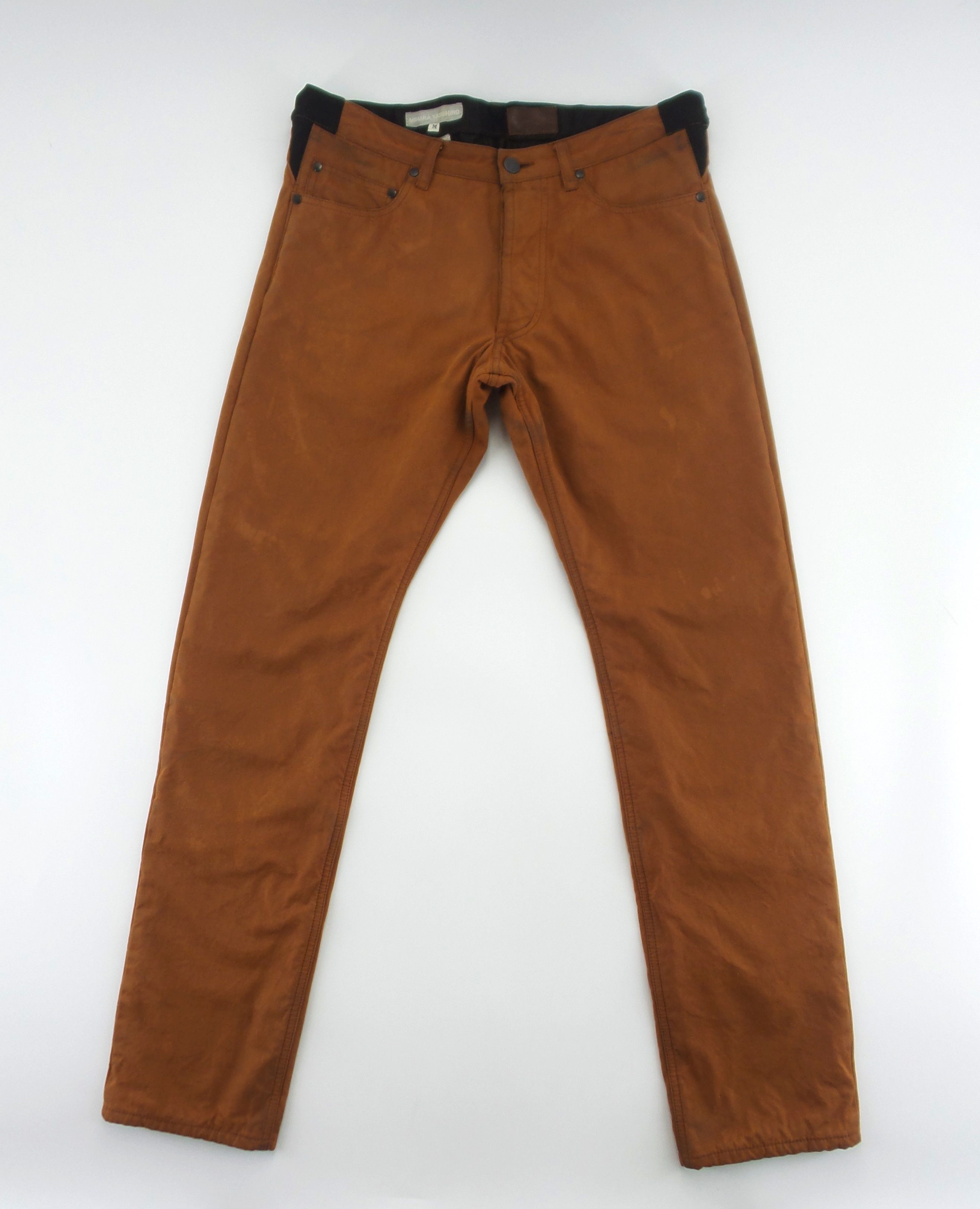 Designer × Japanese Brand × Maison MIHARA YASUHIRO Miharayasuhiro Millerain Fabric Wax Cotton Jeans W32xL40 Size US 32 / EU 48 - 1 Thumbnail