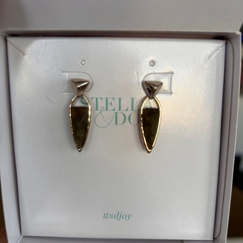 Other Stella & Dot Sommerville Stone Statement Earrings in Green Size ONE SIZE - 7 Thumbnail