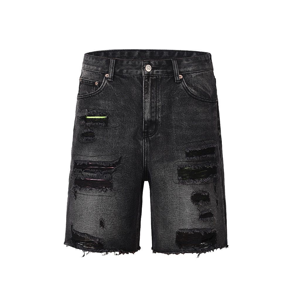 Vintage Sandy Black Distressed Damaged Style Jorts Shorts Size US 32 / EU 48 - 6 Thumbnail