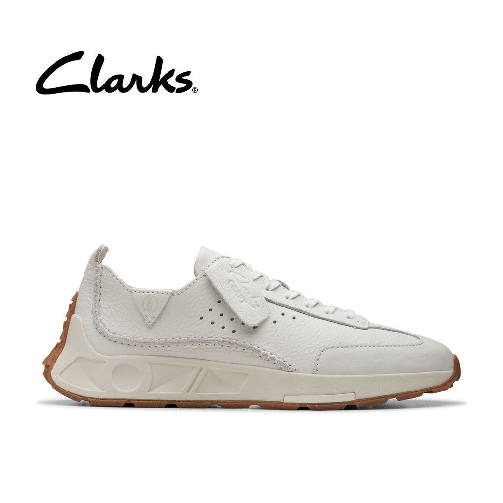 Clarks Clarks Mens Craft Speed Sneakers - White Leather Size US 9 / EU 42 - 2 Thumbnail