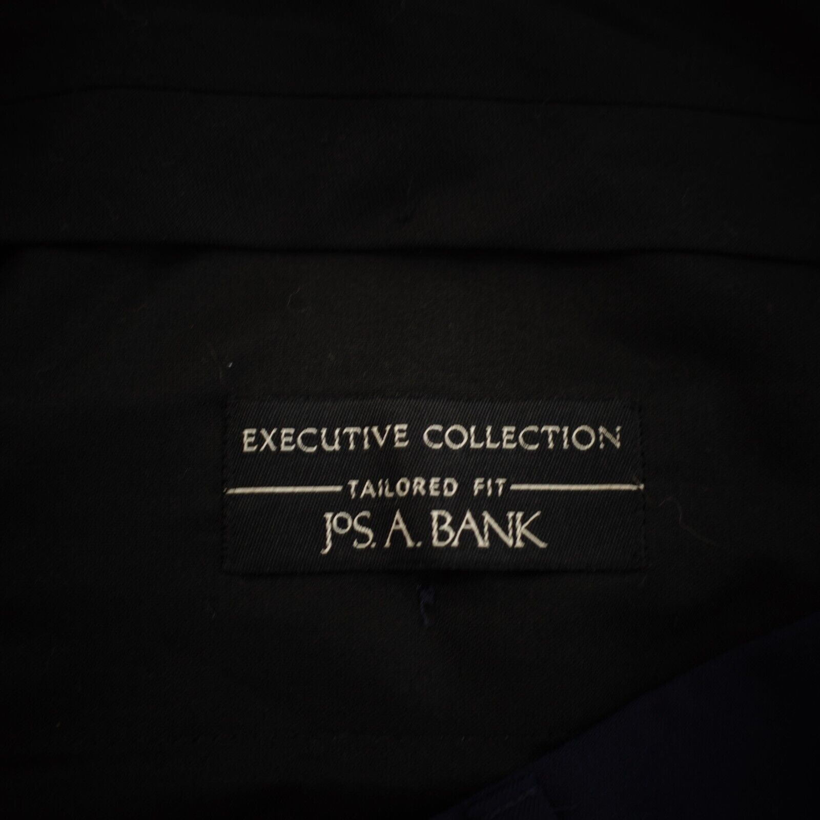 Jos. A. Bank Jos A Bank Tailored Executive Blue Flat Front Wool Mid Rise Size 40R - 4 Thumbnail