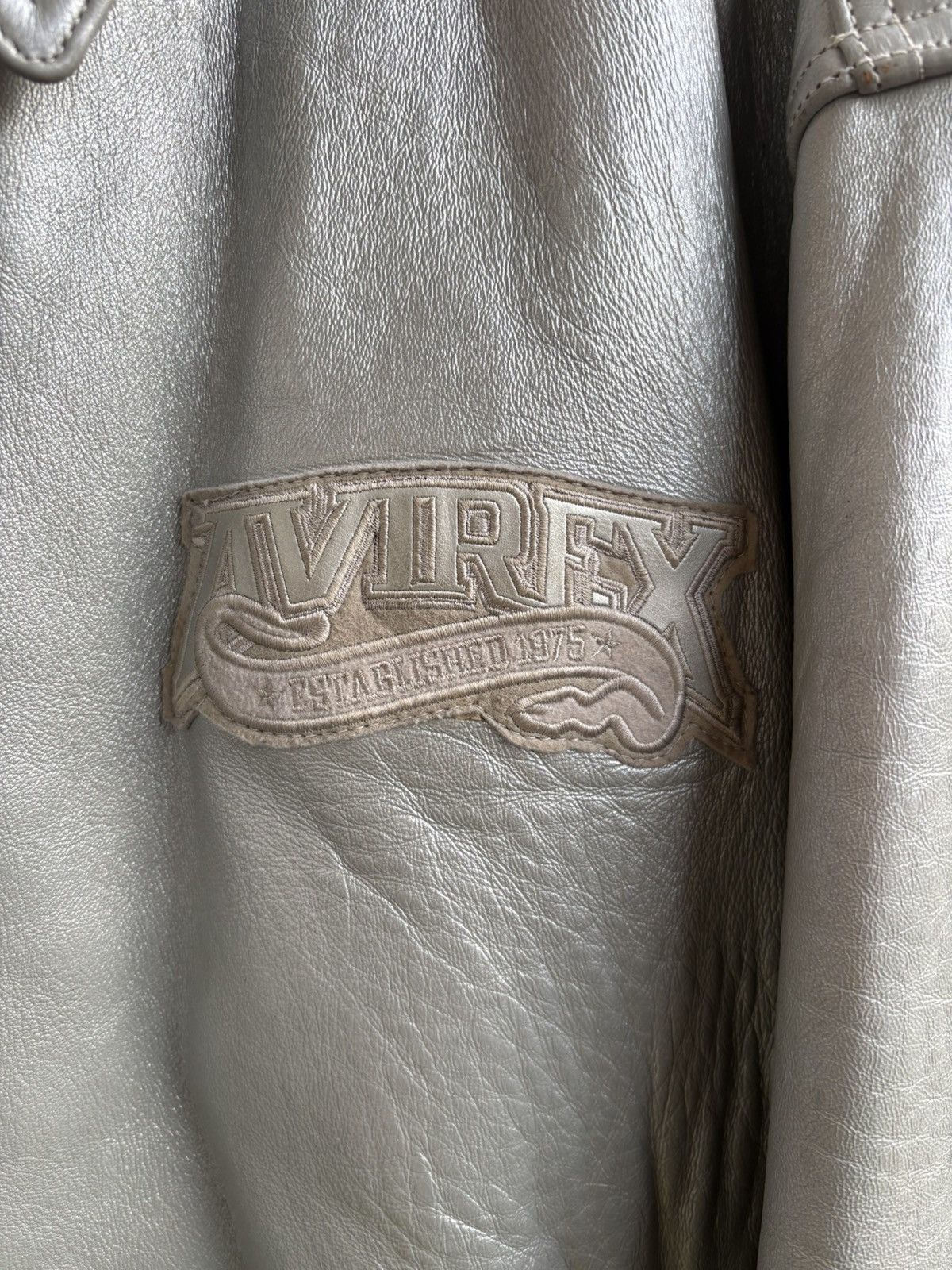 Avirex Avirex leather jacket x vintage varsity x rare USA Size US XXL / EU 58 / 5 - 6 Thumbnail
