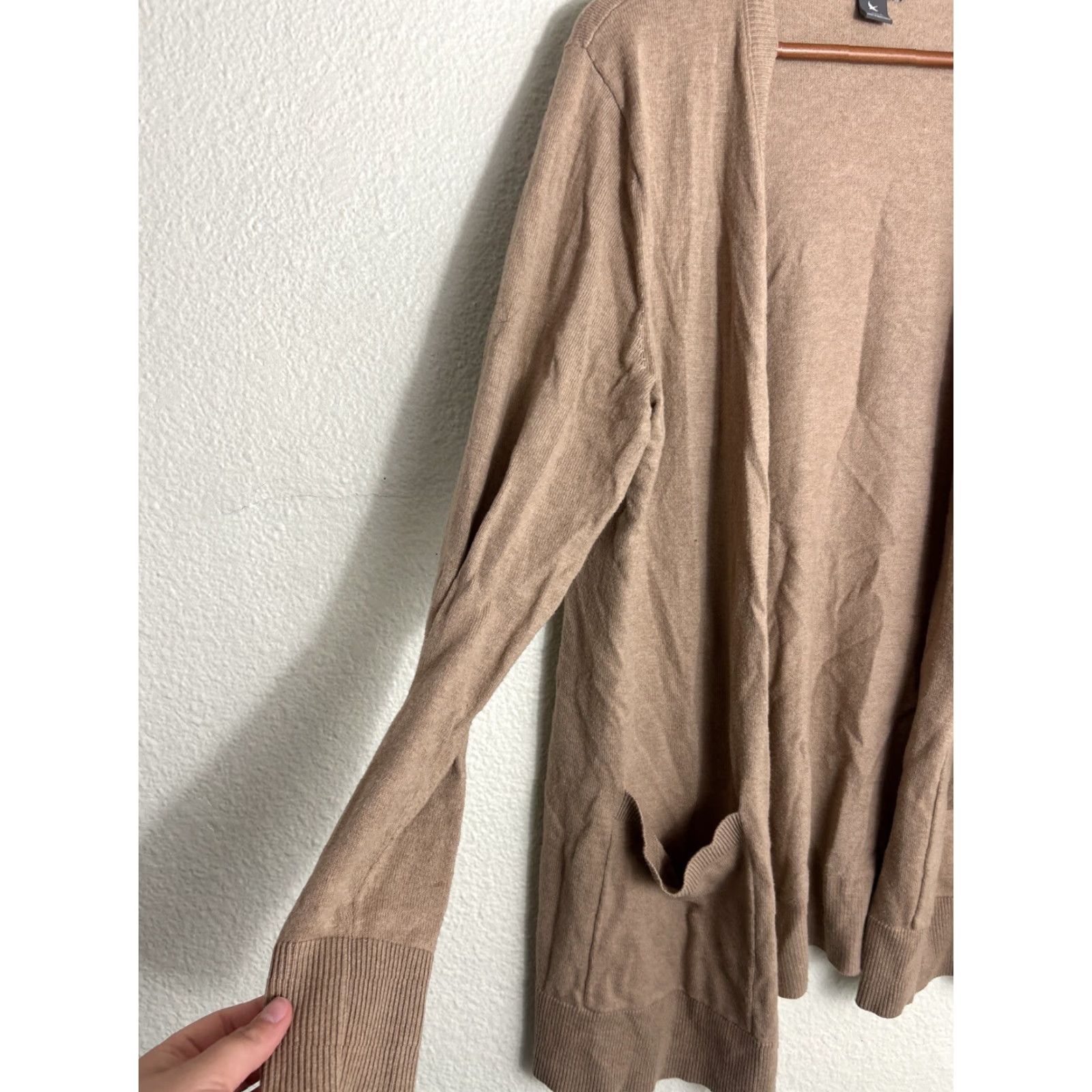 Eddie Bauer Eddie Bauer Cardigan Women L Beige Cotton Nylon Layering Sweater Mens? (No) Size L / US 10 / IT 46 - 2 Thumbnail
