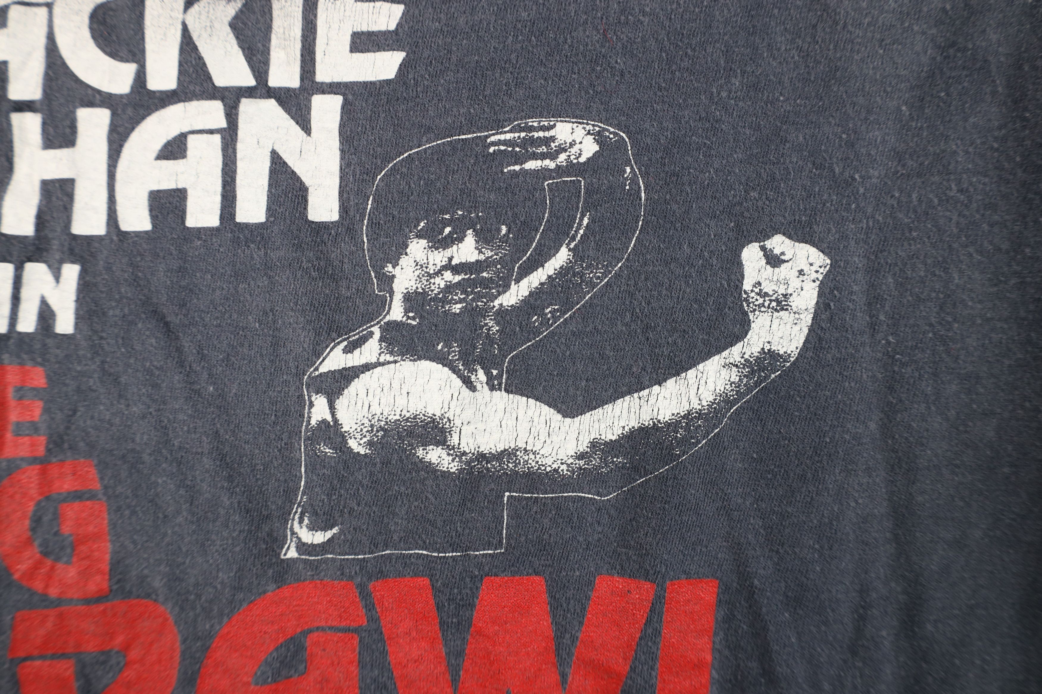 Vintage Vintage 80s Jackie Chan In the Big Brawl Movie T-Shirt USA Size US S / EU 44-46 / 1 - 5 Thumbnail