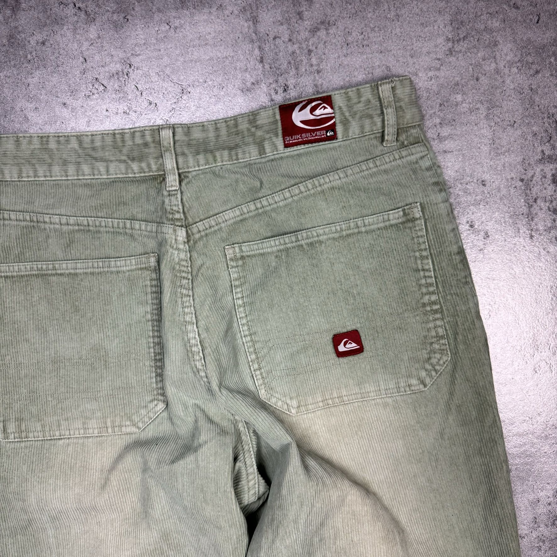 Quiksilver × Vintage Green corduroy trousers vintage Quiksilver Size US 32 / EU 48 - 10 Thumbnail