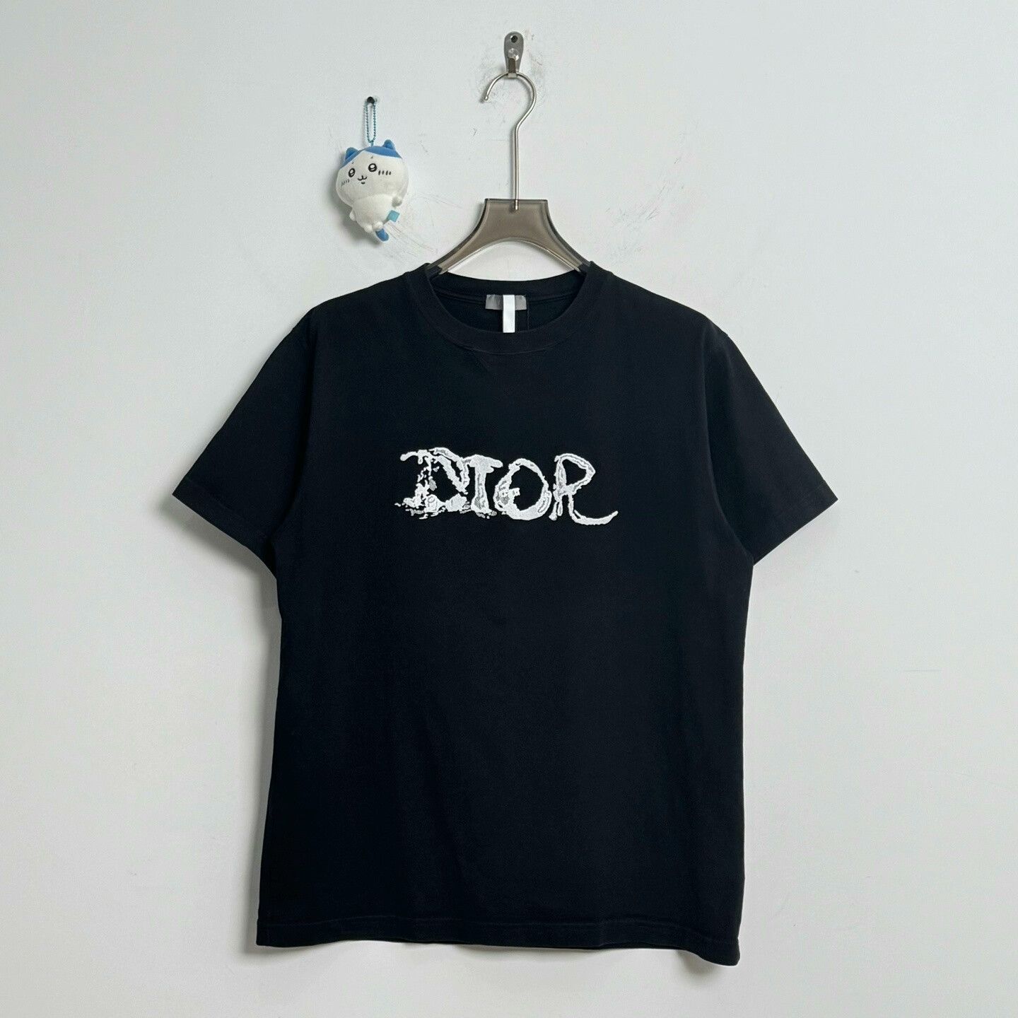 Dior Dior Black Logo Embroidered Short Sleeve Top Size US L / EU 52-54 / 3 - 1 Thumbnail
