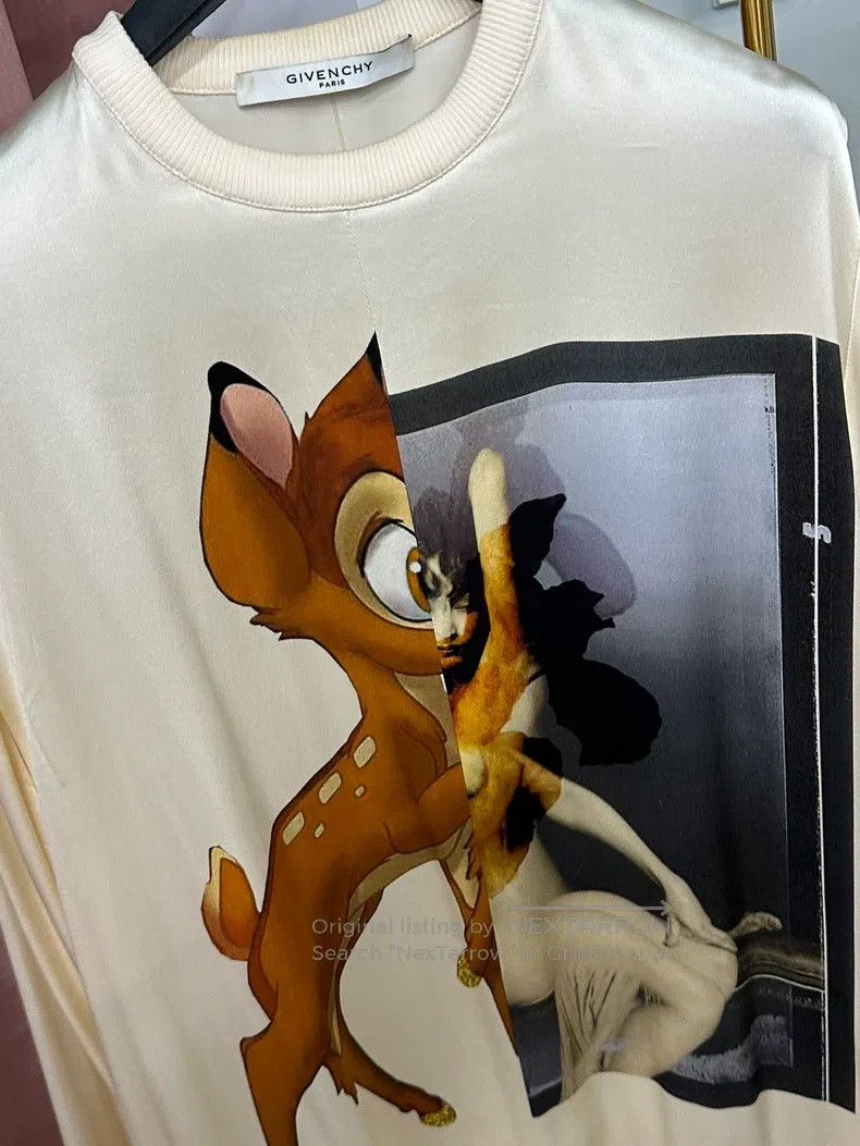 Other Givenchy Beige Silk Patchwork Deer Print Long Sleeve Top S Size US XS / EU 42 / 0 - 2 Thumbnail