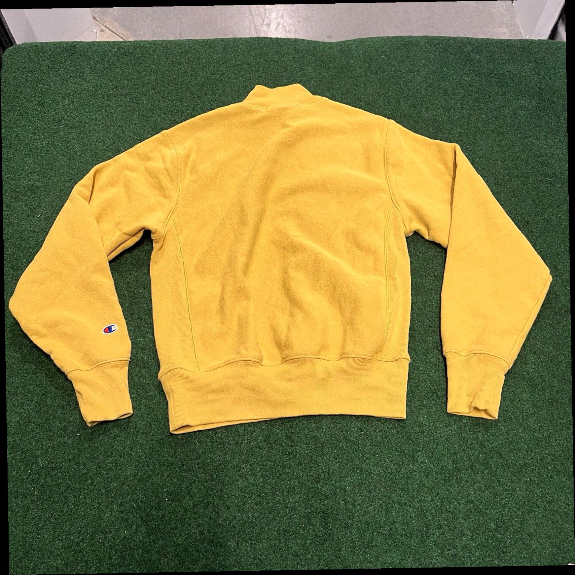 Champion Vintage Champion Reverse Weave Ribbed Sweatshirt Small Yellow Gold Size US S / EU 44-46 / 1 - 7 Thumbnail