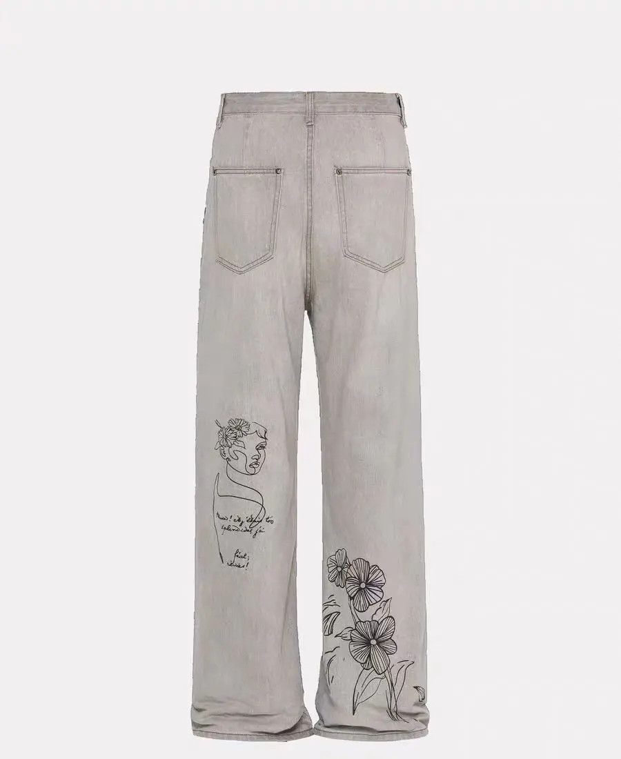 Japanese Brand × Jean Vintage Graffiti Flared Jeans Size US 30 / EU 46 - 2 Thumbnail