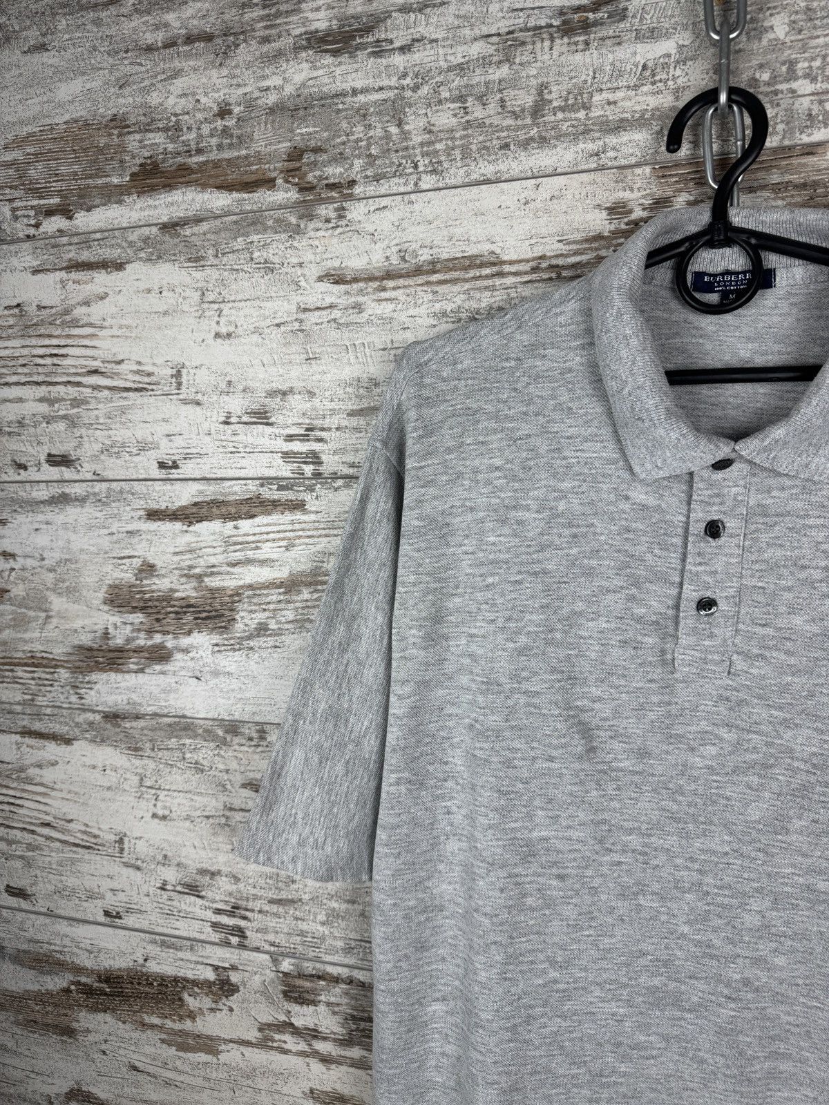 Burberry Mens Vintage Burberry Brit polos gray T-shirt rare tee Size US M / EU 48-50 / 2 - 3 Thumbnail