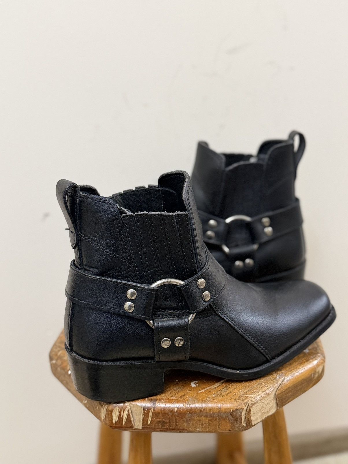 Vintage Cowboy Vestern Guidi Vibe leather biker style boots y2k Size US 10 / EU 43 - 3 Thumbnail