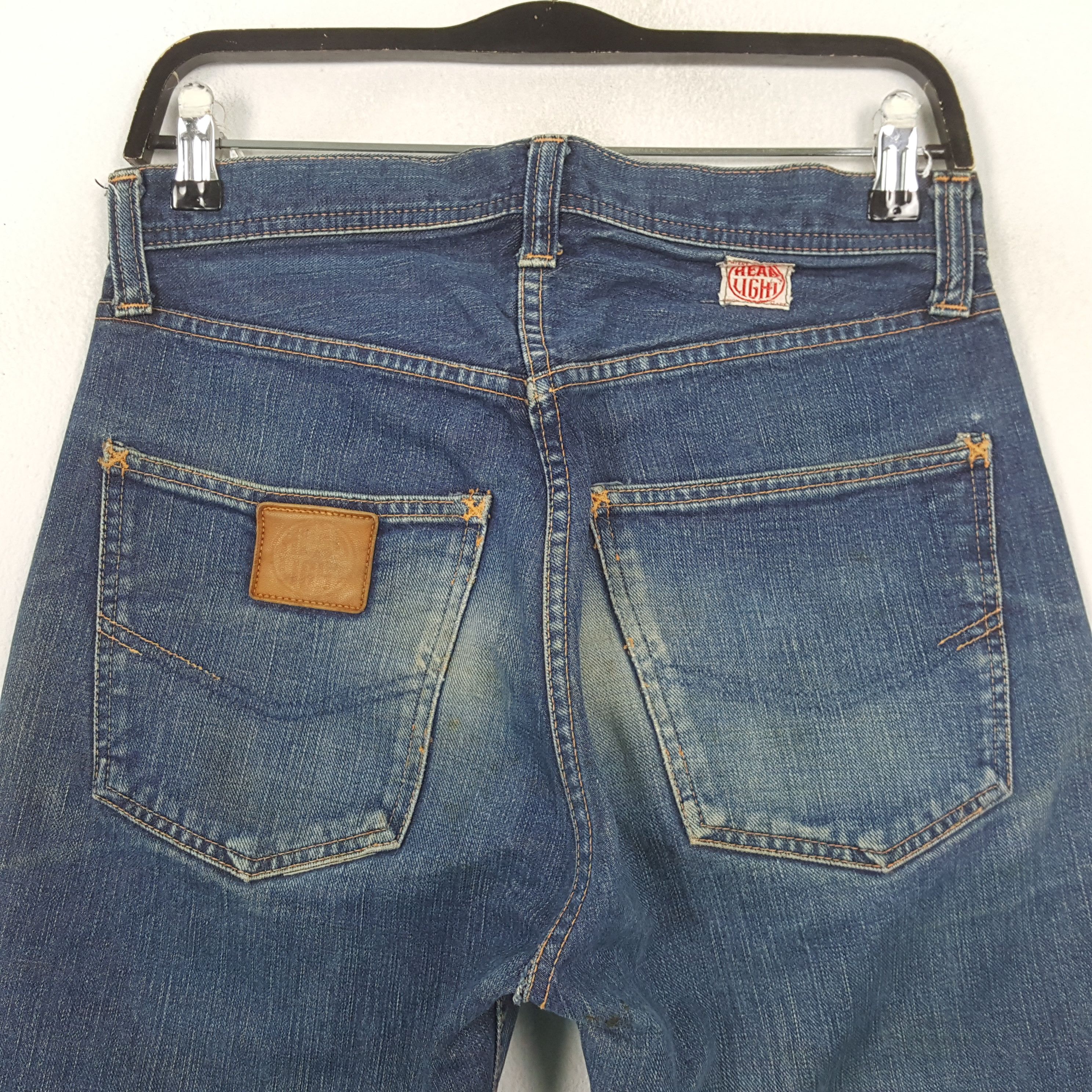 Vintage Head Light Japanese Streetwear Style Jeans RR13 Size US 30 / EU 46 - 5 Thumbnail