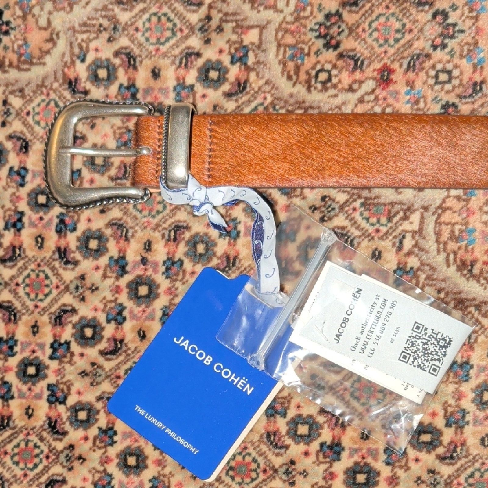 Jacob Cohen Jacob Cohën Men's Brown Leather Belt | Luxury Italian Craft Size 40 - 1 Thumbnail