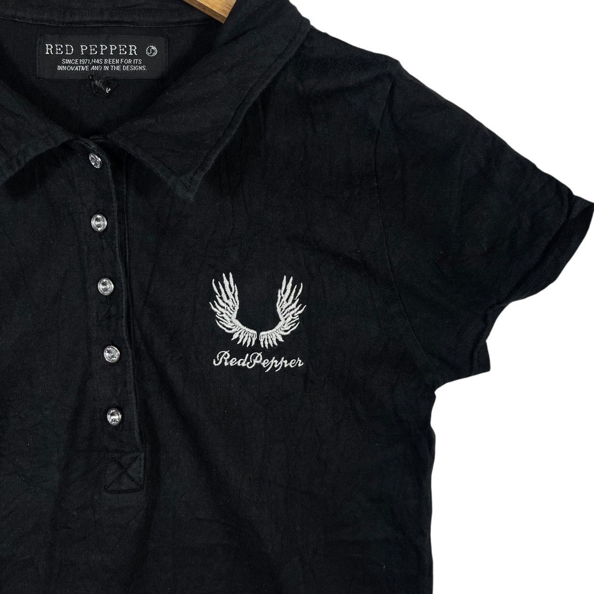 Vintage Vintage Red Pepper Groovy Insanity Polo Shirt |Wings Graphic Size US M / EU 48-50 / 2 - 5 Thumbnail