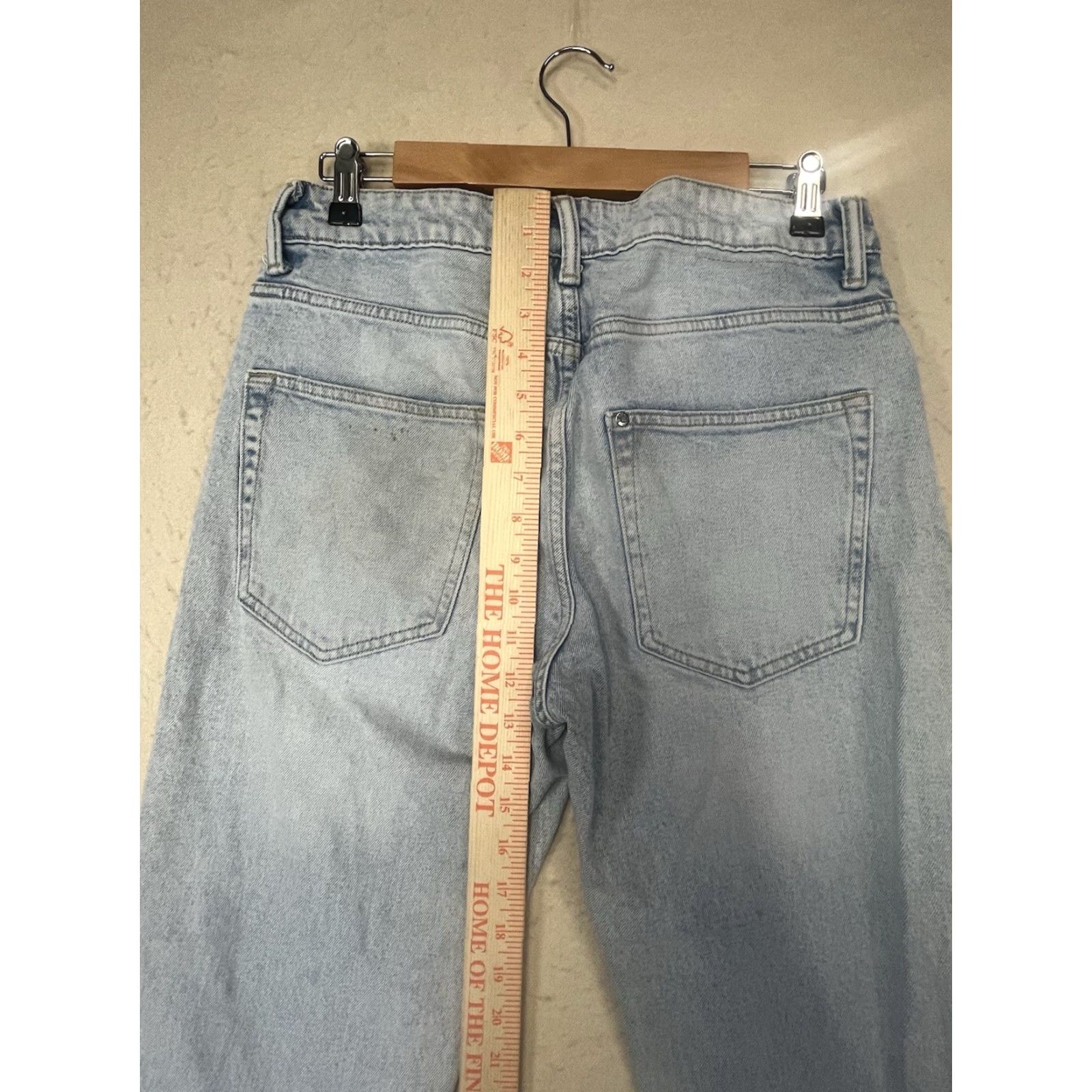 H&M H&M Jeans Distressed 29 X 32 Regular Fit Light Blue 5-Pocket Denim Cotton Blend Men Jeans Skinny Coupe Moulante See Pics Mens Size US 29 - 4 Thumbnail