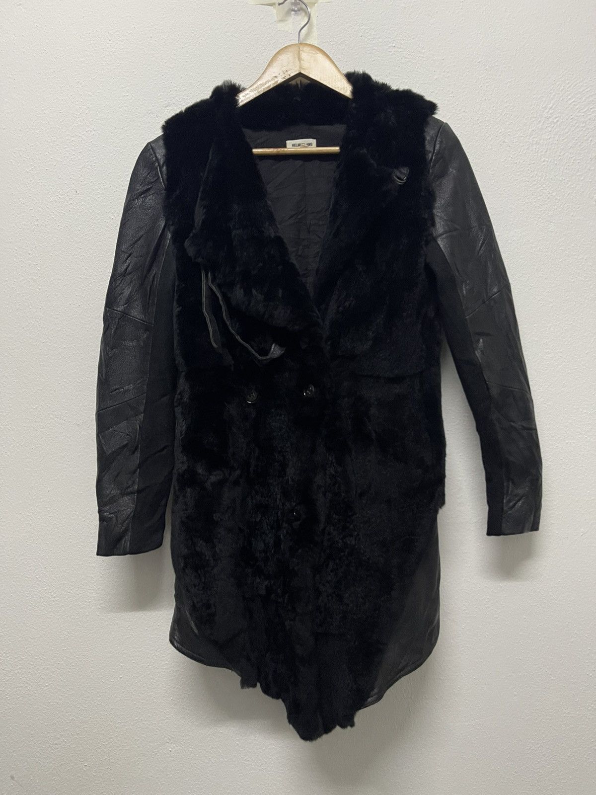 ジャケット・アウター HELMUT LANG asymmetry coat HELMUT LANG（ヘルムートラング） 99AW Asttro Biker Jacket 本人期
