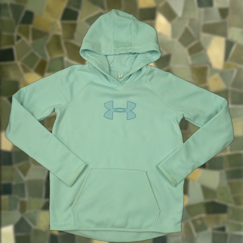 Under Armour Under Armour Hoodie Womens Small Teal Coldgear Storm Loose Fit Sweater Size S / US 4 / IT 40 - 1 Thumbnail
