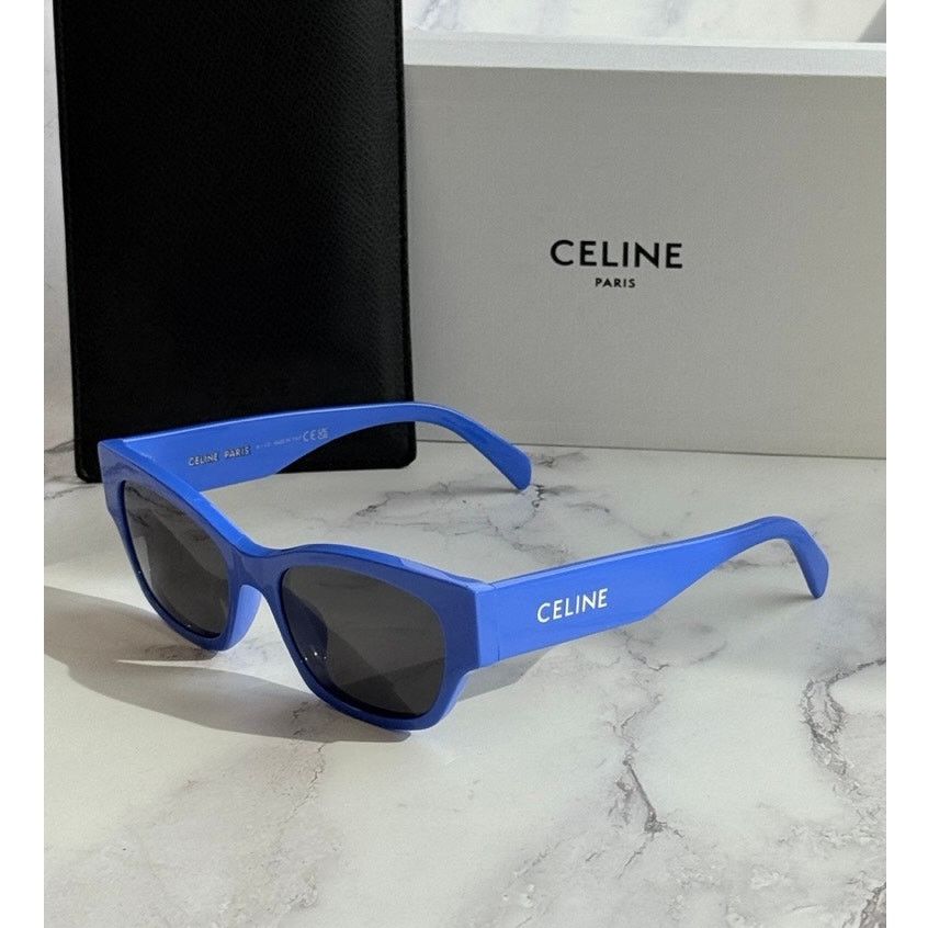 Celine NEW Celine CL40197U Cat Eye Blue Logo Sunglasses Size ONE SIZE - 6 Thumbnail