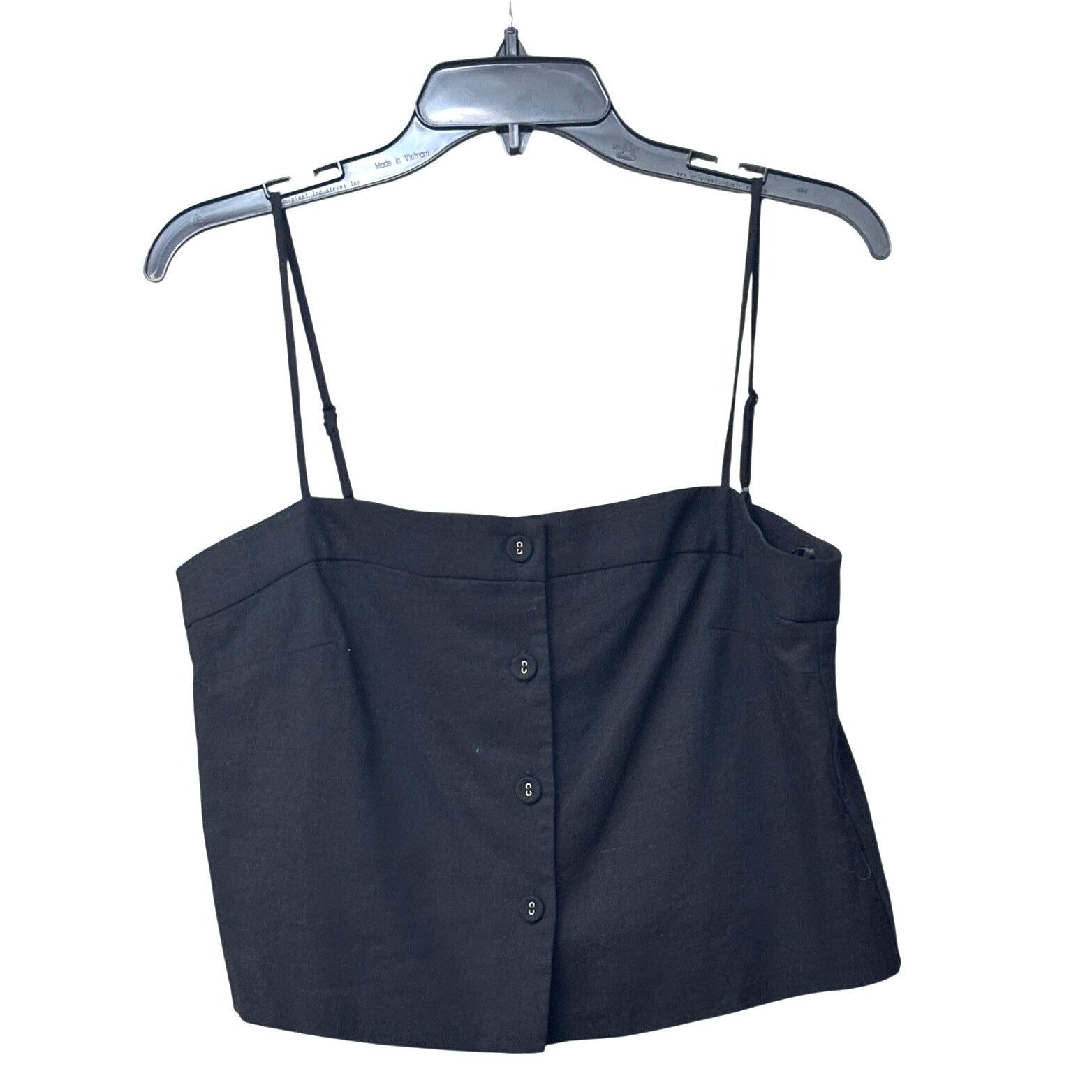 Other WAYF Women’s Linen Blend Cynthia Camisole, Black, Sz. M Size M / US 6-8 / IT 42-44 - 2 Thumbnail