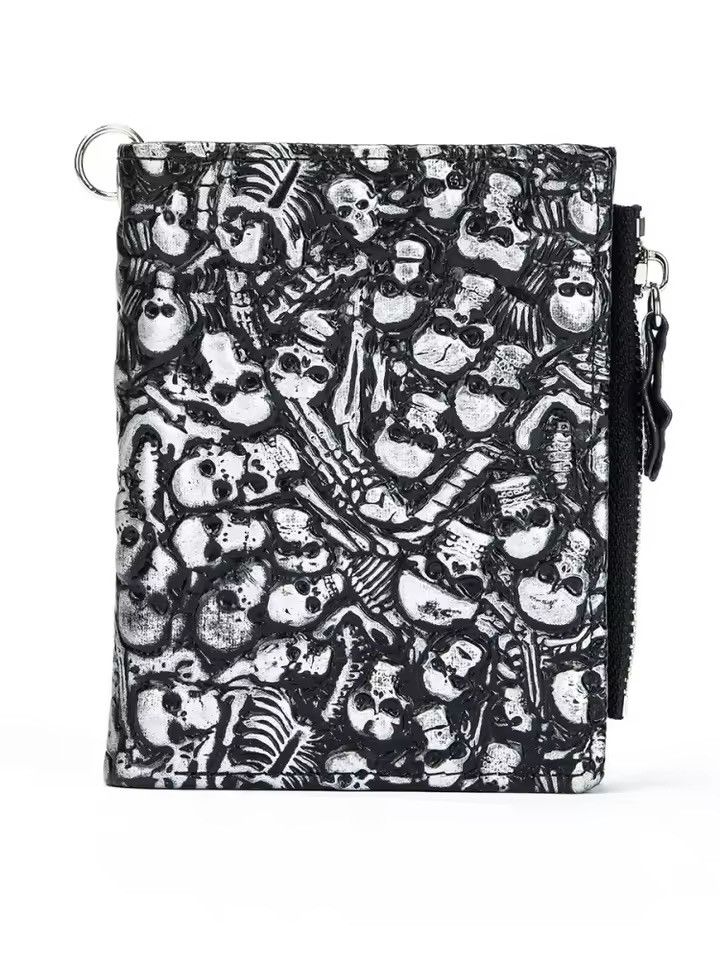 Other Gothic Skull PU Leather Metal Skeleton Wallet Size ONE SIZE - 2 Thumbnail