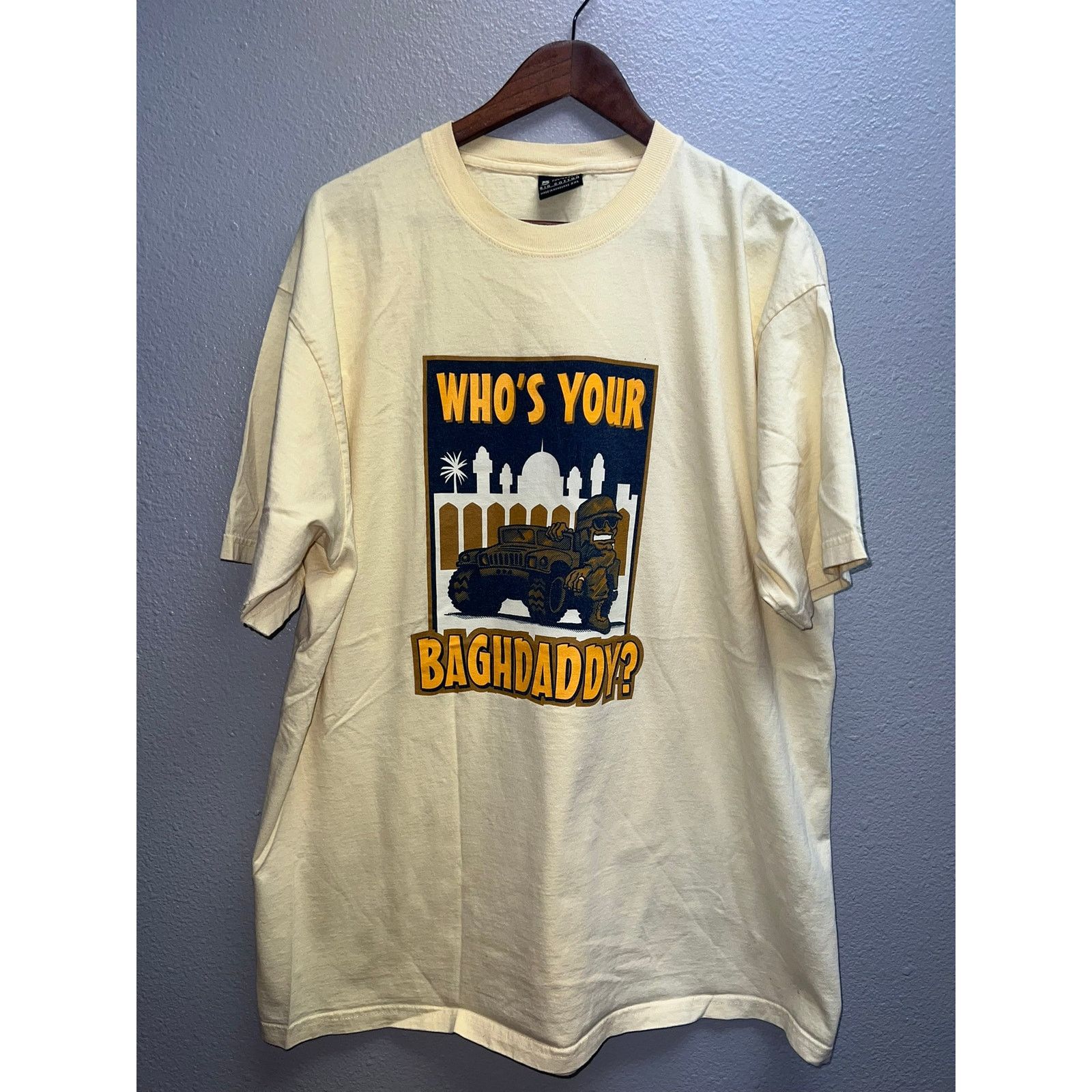 Gear for Sports Vintage Who's Your Baghdaddy Shirt Baghdad Army Soldier Tee Size US XXL / EU 58 / 5 - 2 Thumbnail