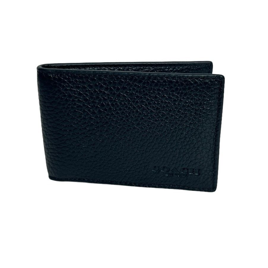 Coach Coach Compact Billfold Wallet in Gunmetal/Black Size ONE SIZE - 1 Thumbnail
