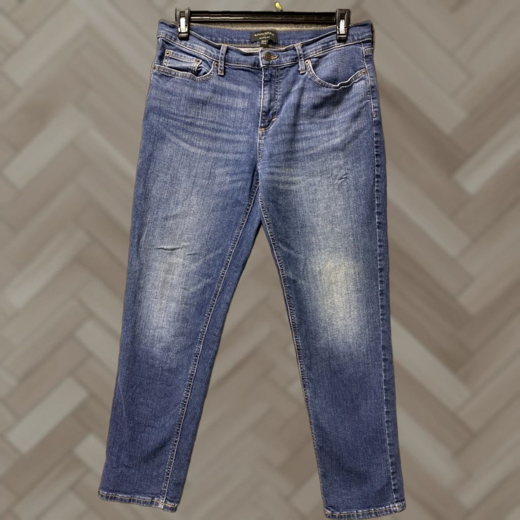 Banana Republic Banana Republic Jeans Womens 30/10R Blue Denim Slim Casual Straight Zip 0508 Women Size 30" / US 8 / IT 44 - 1 Thumbnail