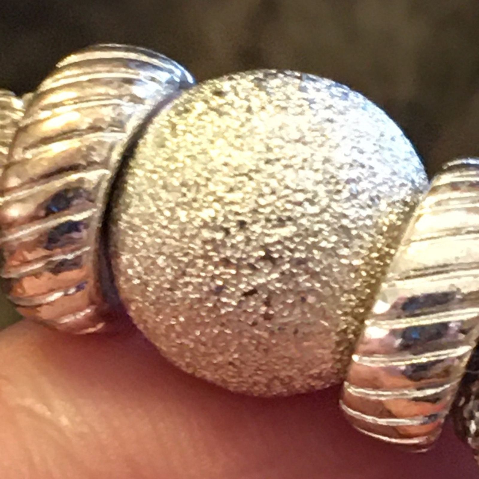 Jewelry Mesh sparkle rhinestone ball adjustable cuff Size ONE SIZE - 7 Thumbnail