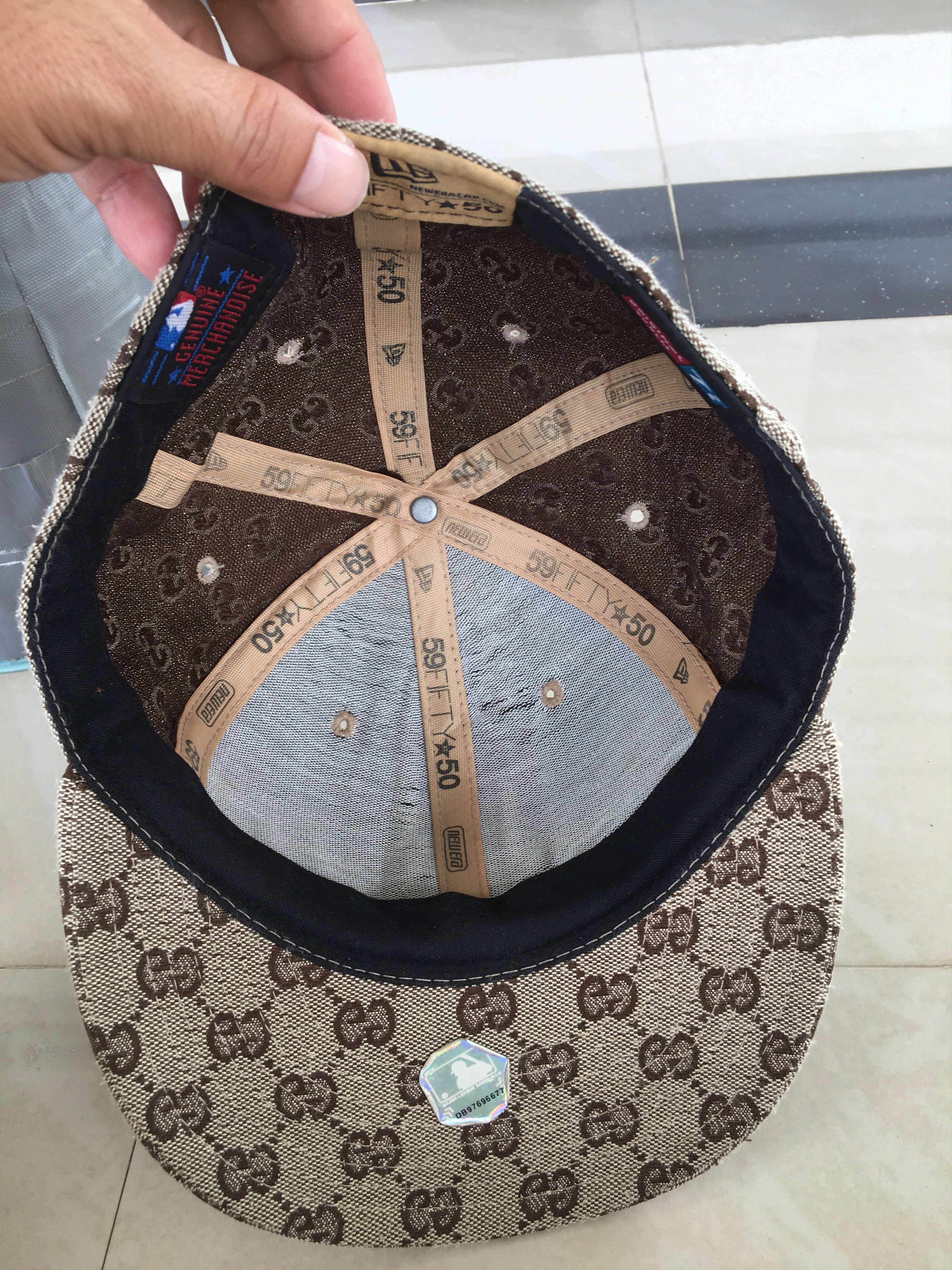 New Era Vintage Gucci Monogram X New Era Cap Size ONE SIZE - 5 Thumbnail