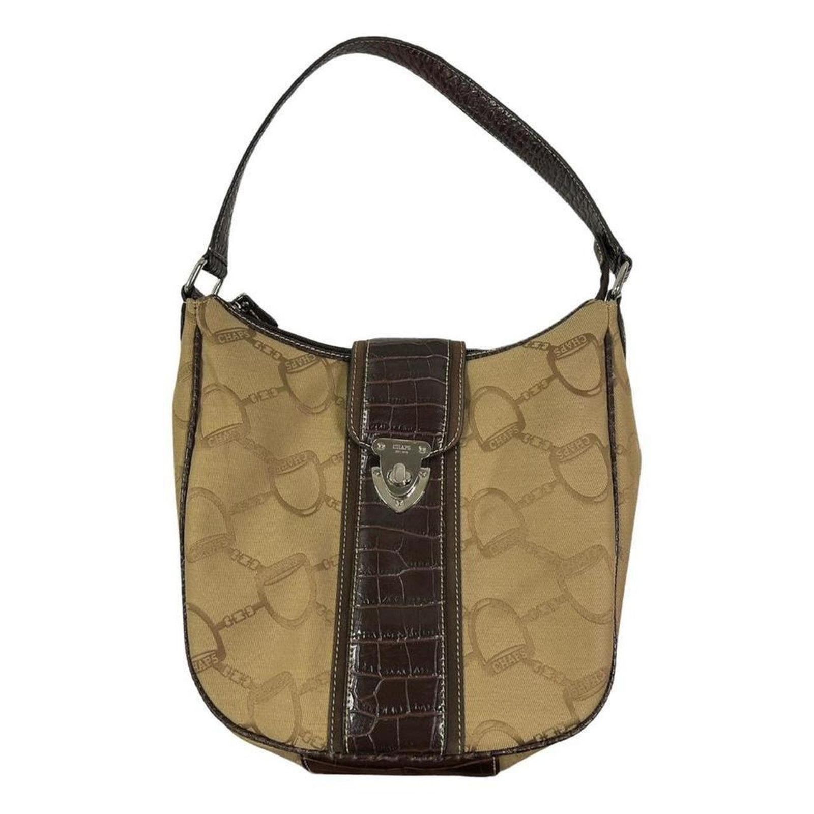 Chaps Y2k shoulder bag 00s Ralph Lauren brown faux leather Size ONE SIZE - 1 Thumbnail