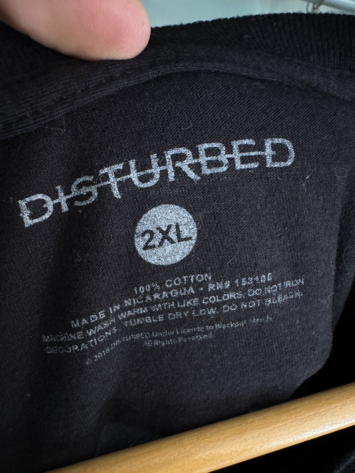 Band Tees Disturbed 2018 T Shirt Size US XXL / EU 58 / 5 - 4 Thumbnail