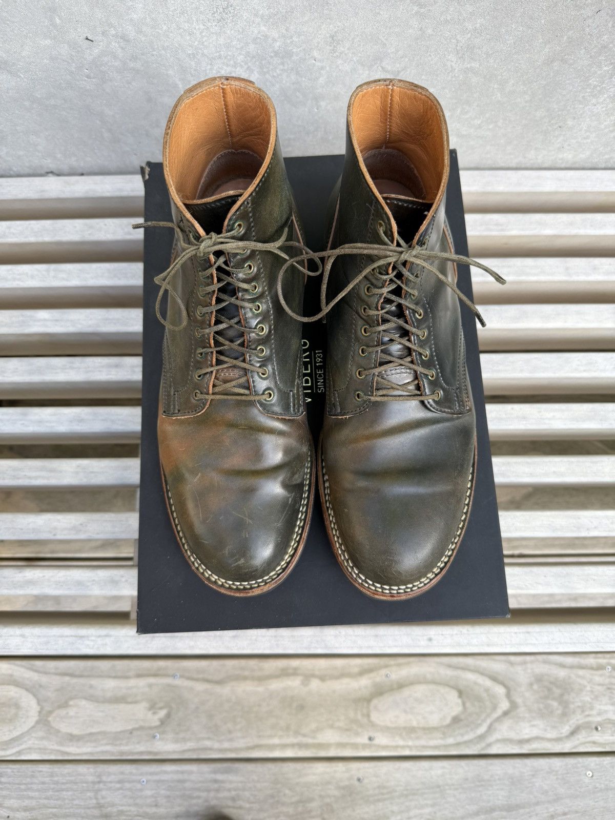 Viberg Viberg Scuffed Shell Cordovan Service Boot 1035 8.5 Size US 9 / EU 42 - 2 Thumbnail